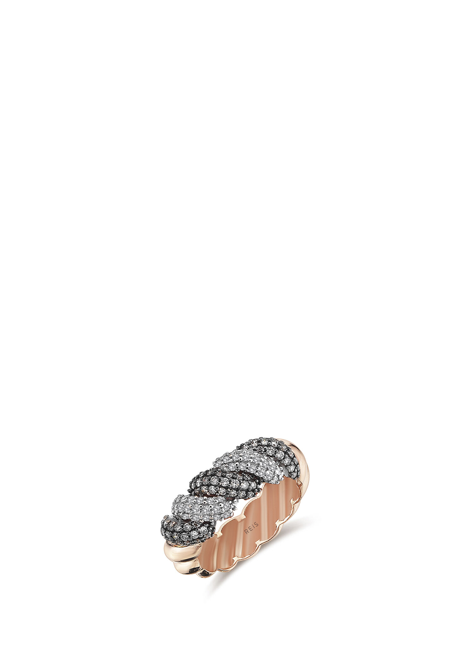 Sir Mon Cher Duo 14 Ayar Rose Gold Kadın Yüzük
