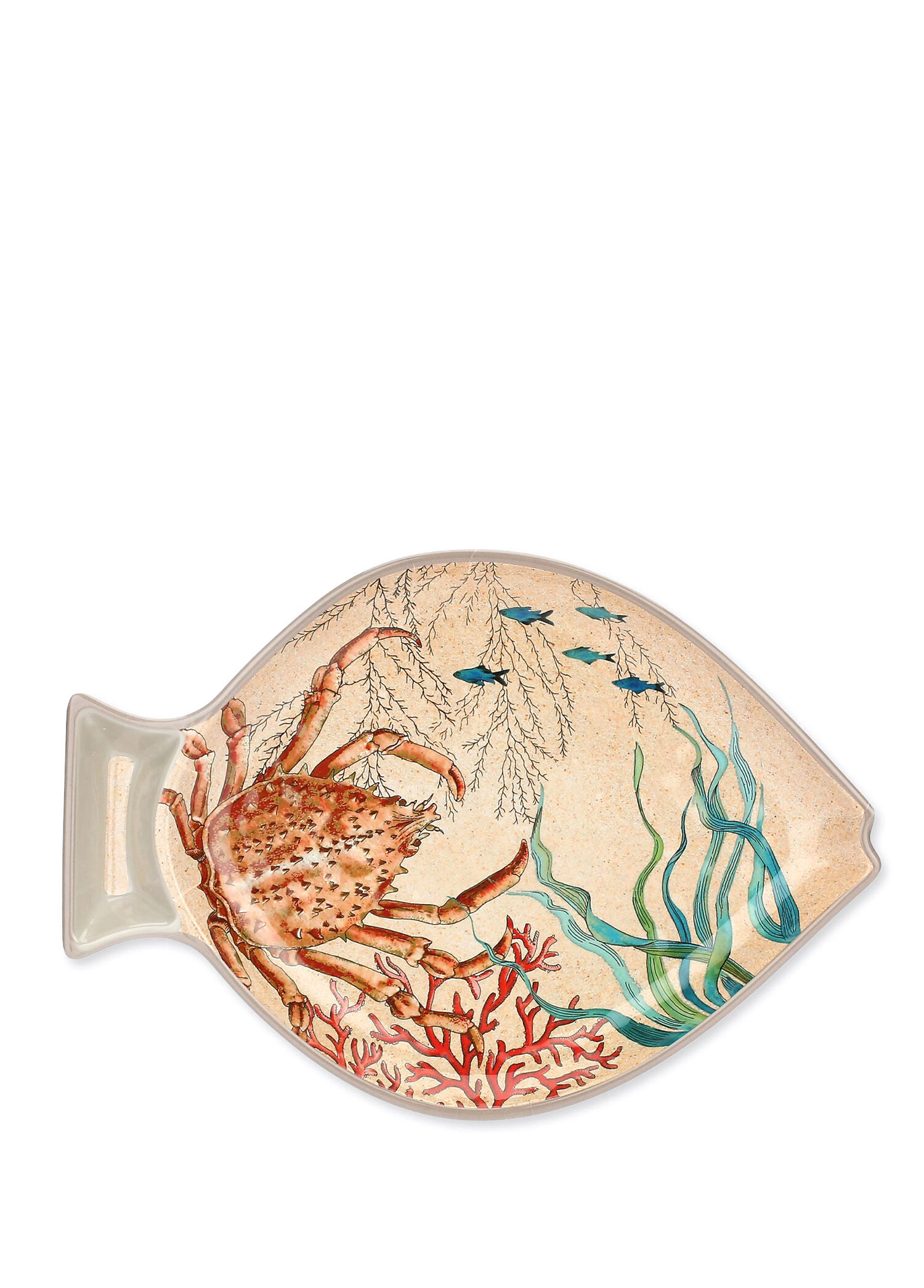 Beige Melamine Serving Plate