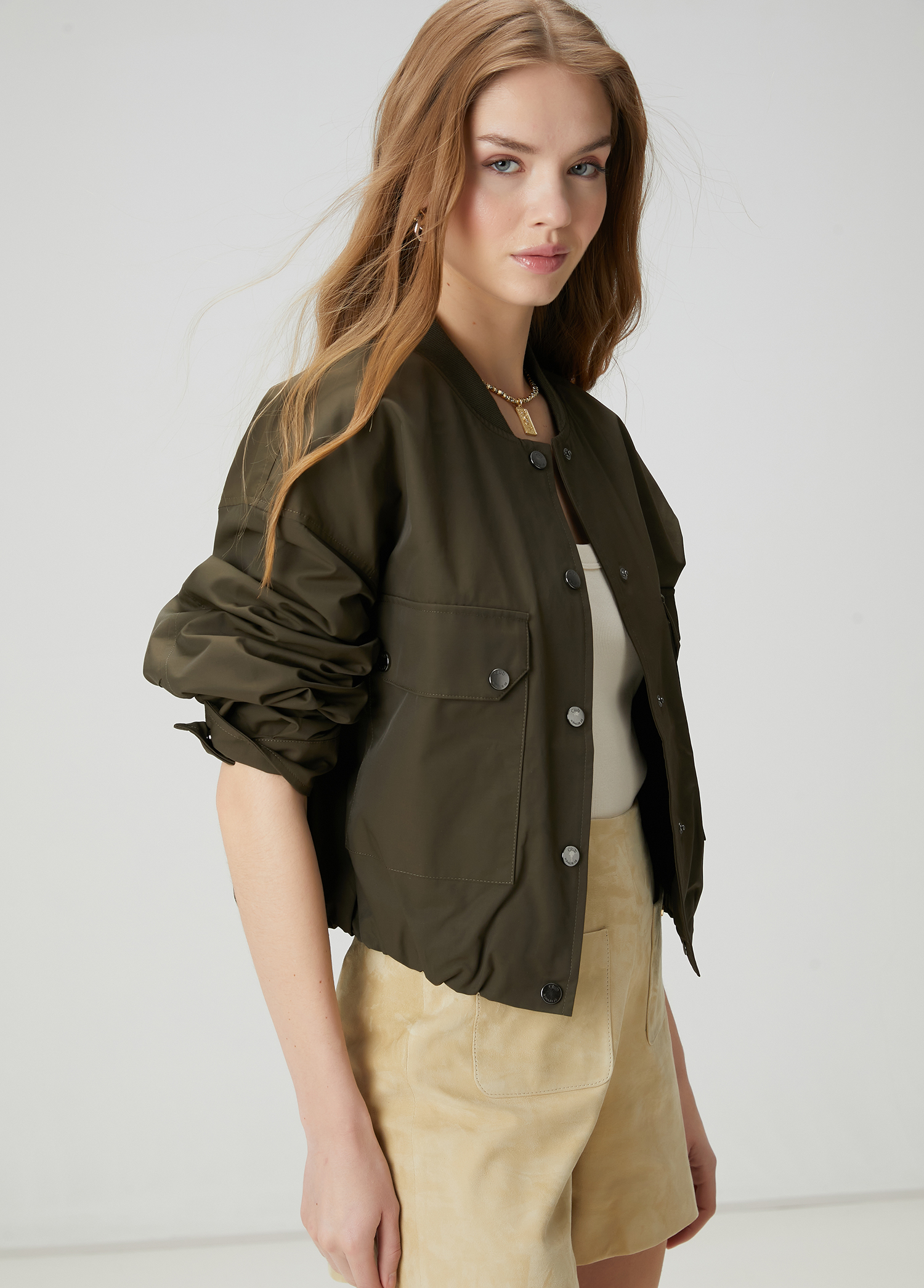 Koyu Haki Bomber Mont_2