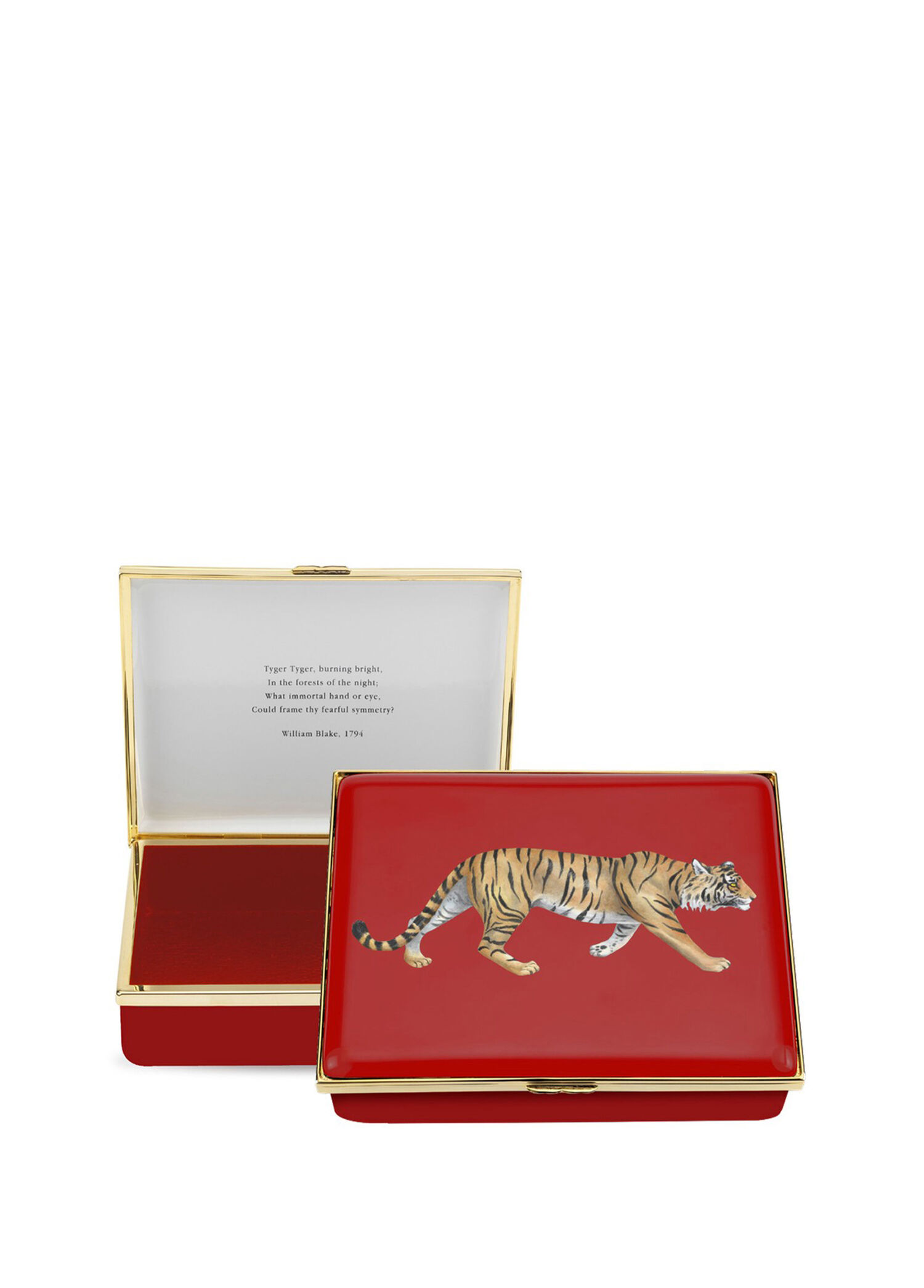 Tiger Leather Kırmızı Dekoratif Kutu