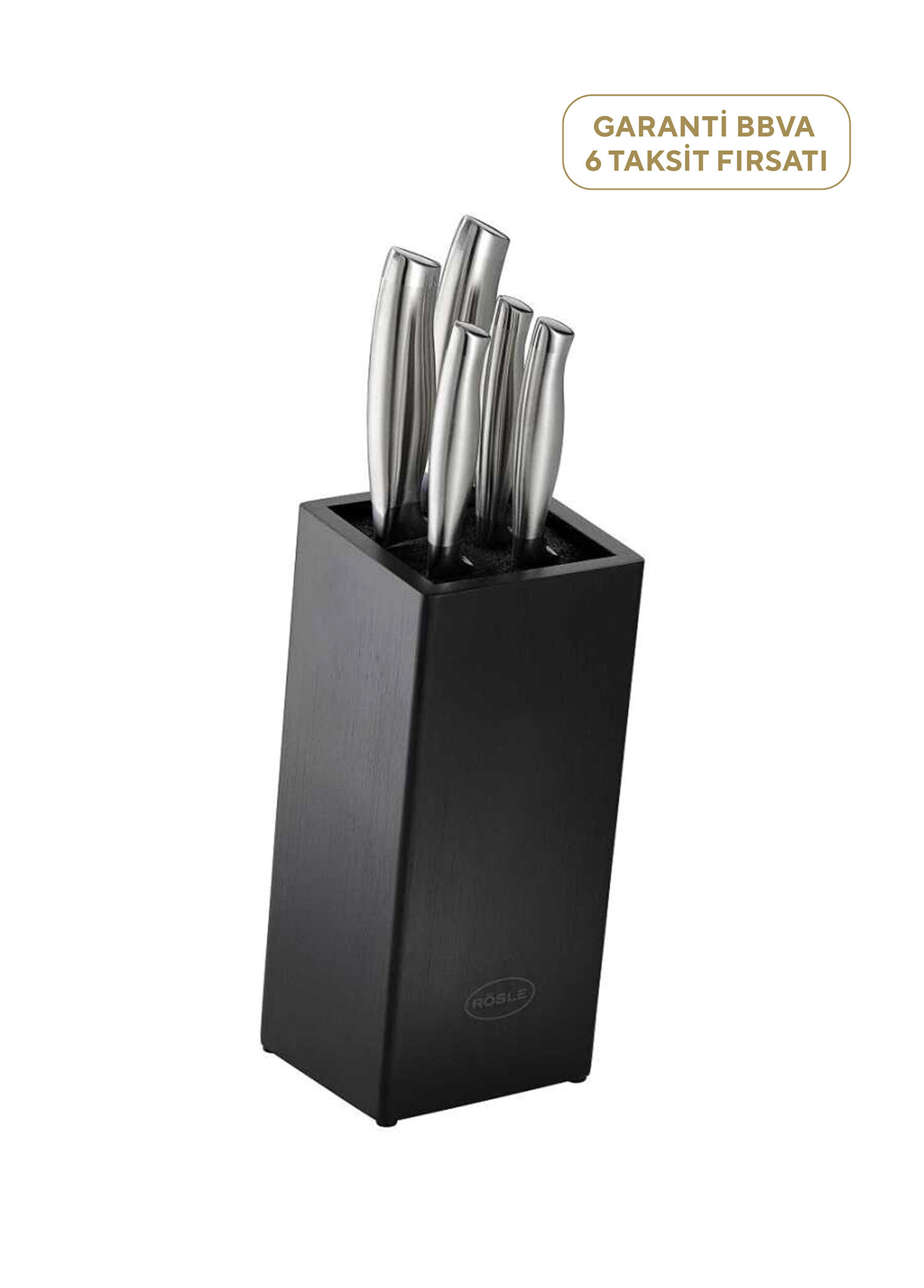 Basic Line Bambu Stantlı 5'li Bıçak Seti