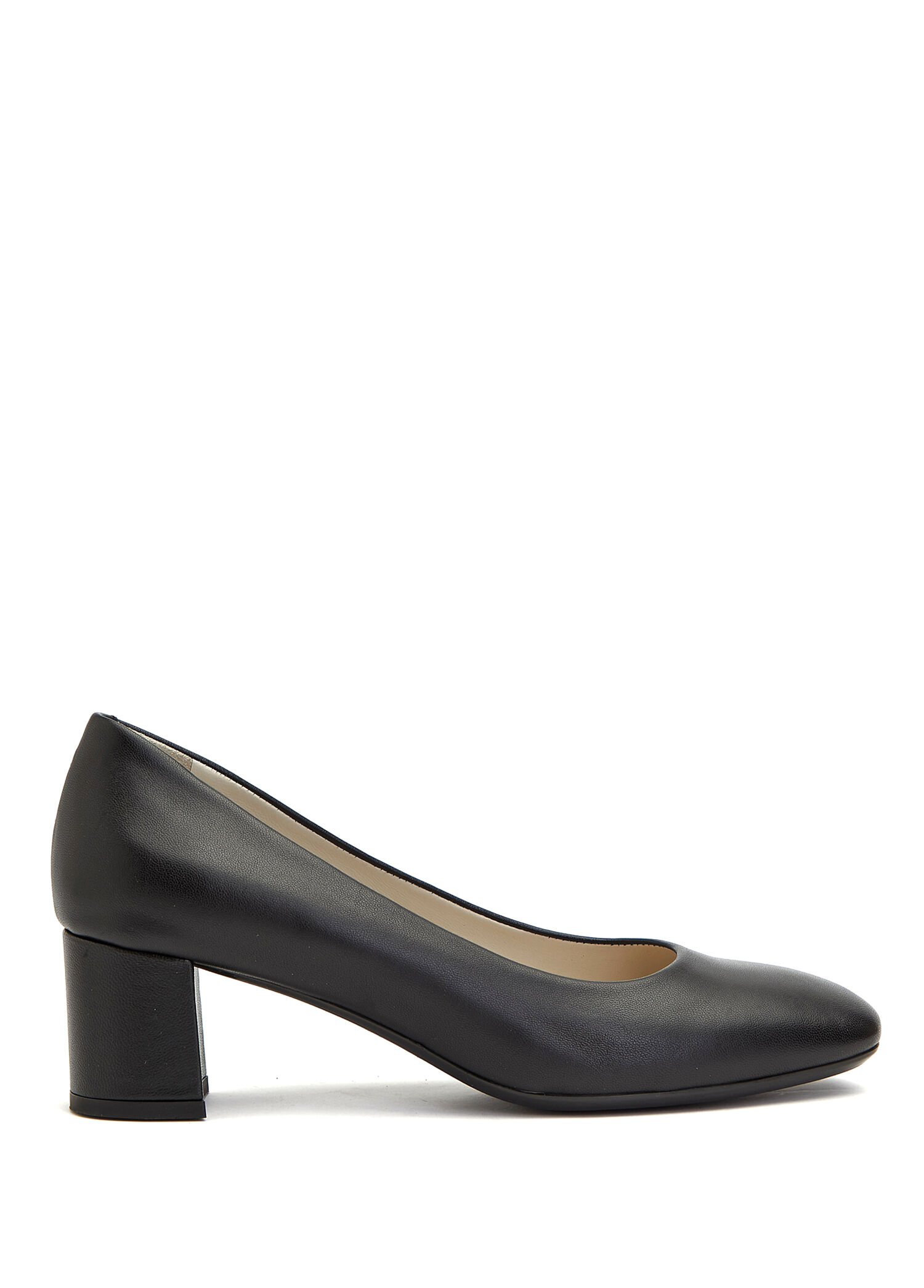 Siyah Rahat Deri Stiletto