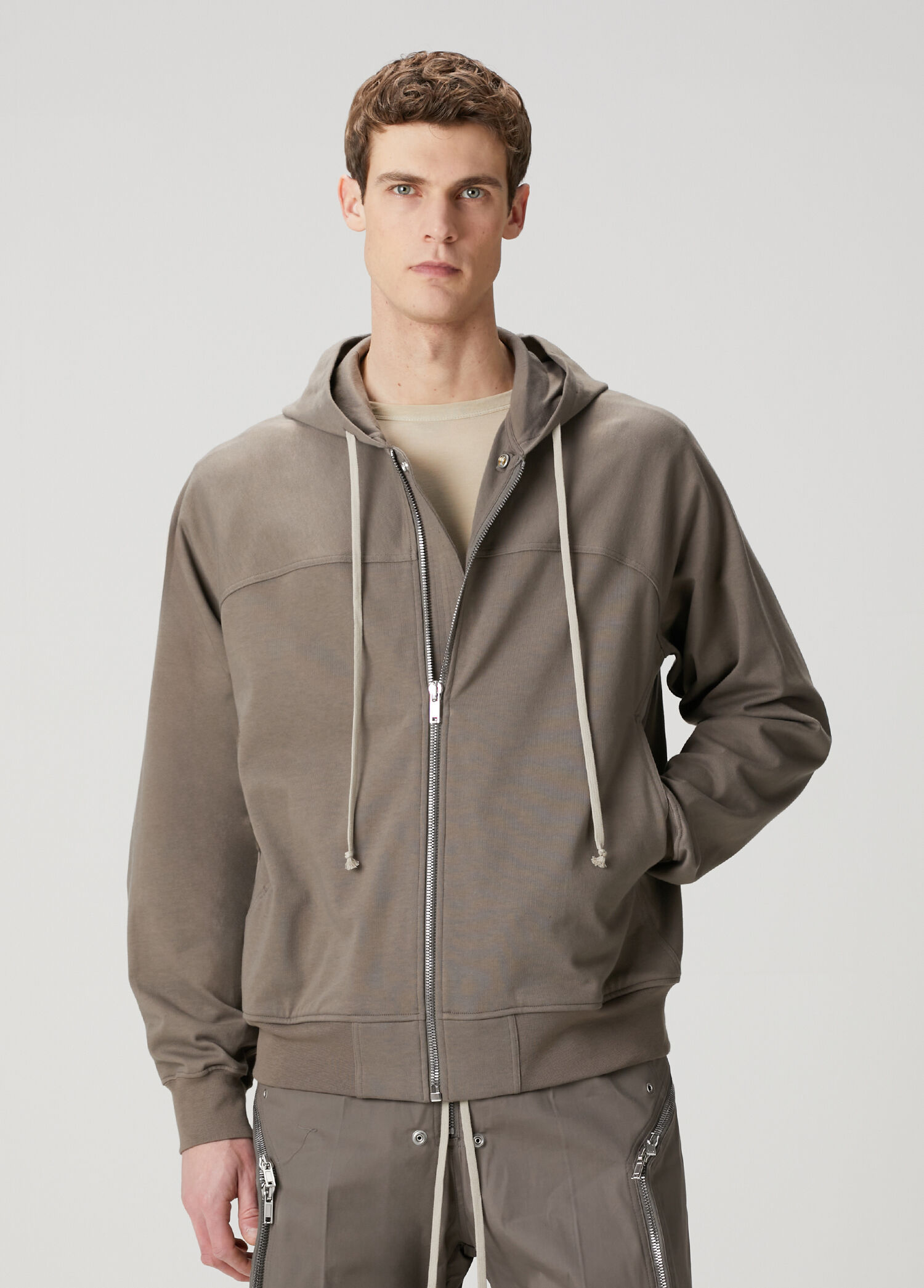 Taba Kapüşonlu Sweatshirt