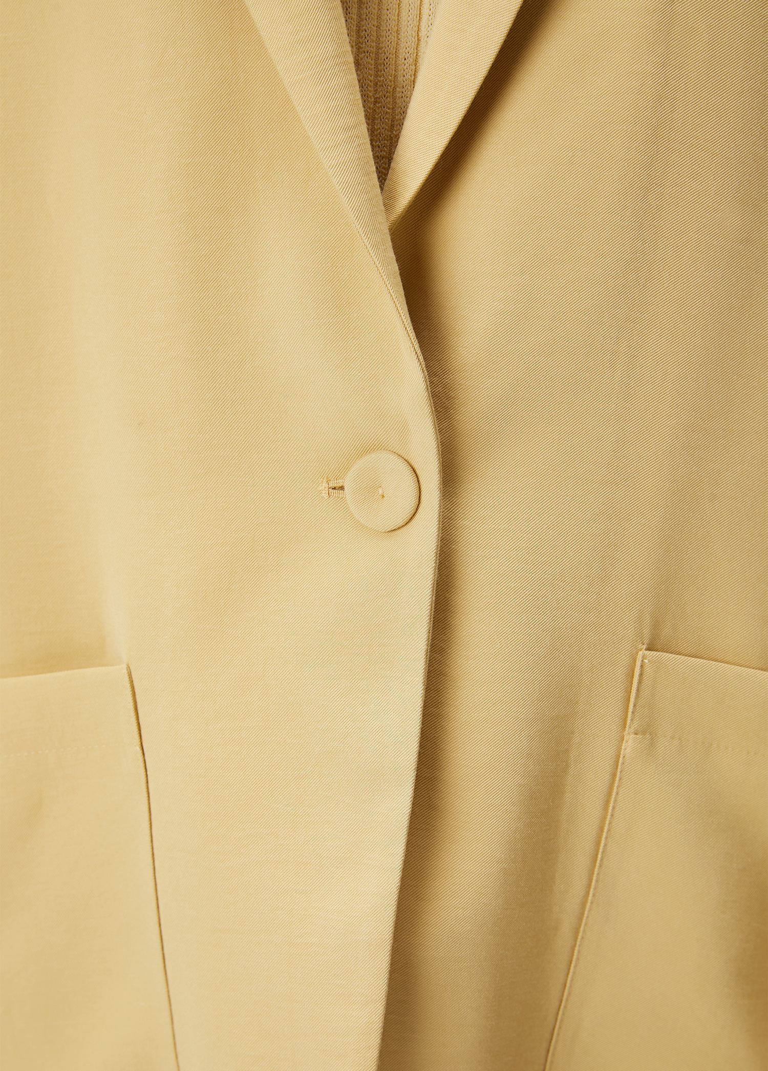 Krem Kol Ucu Leopar Desenli Blazer_7