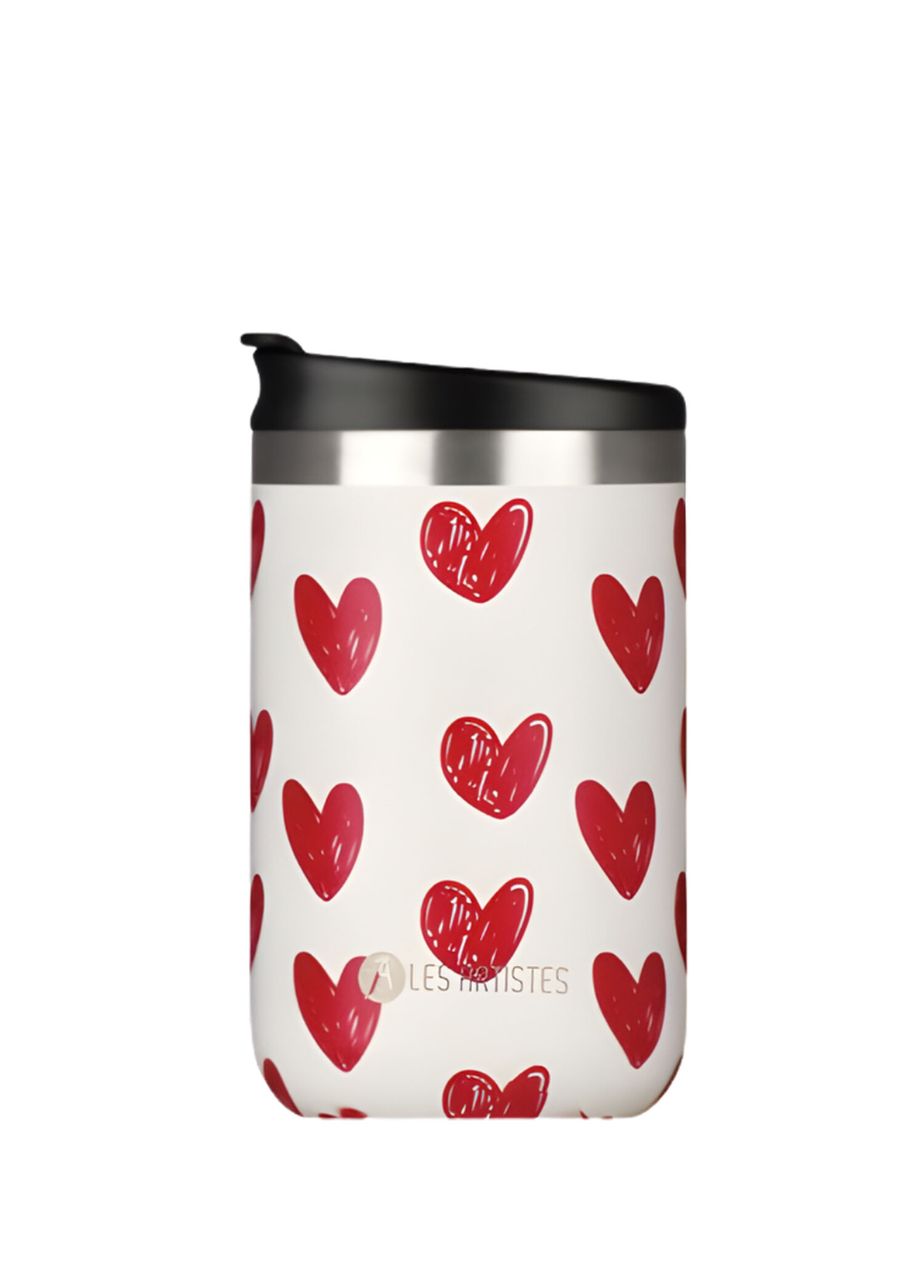 Les Artistes Paris - Heart Çelik Isı Yalıtımlı Mug Termos 350 ml - Çok Renkli