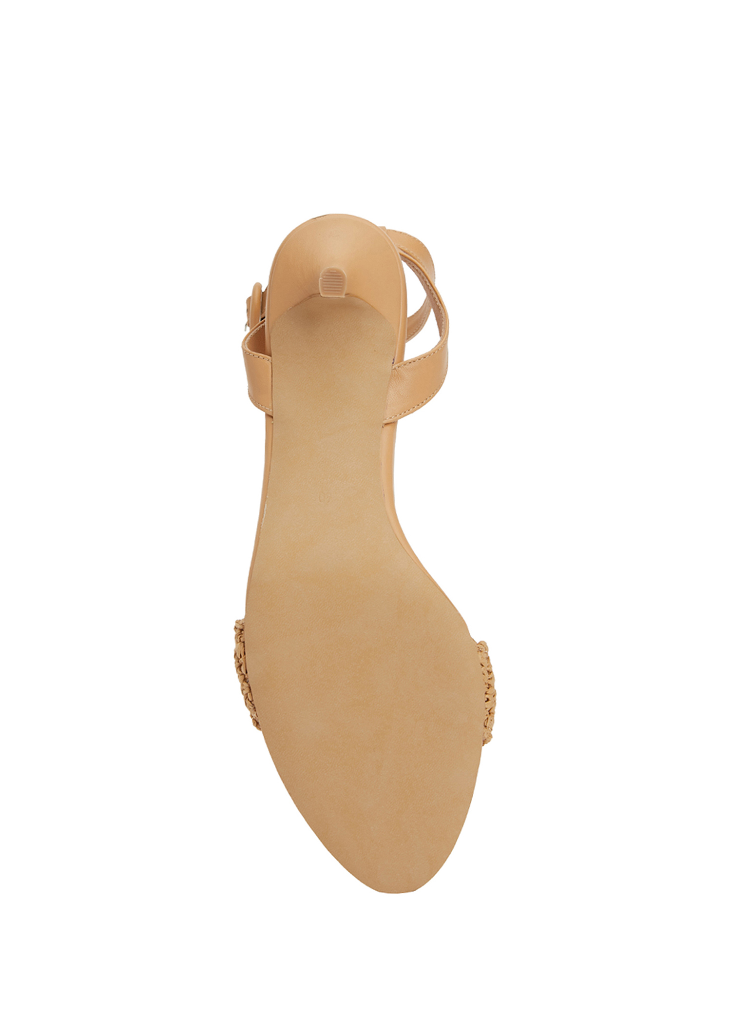 Nude Hasır Topuklu Sandalet_4