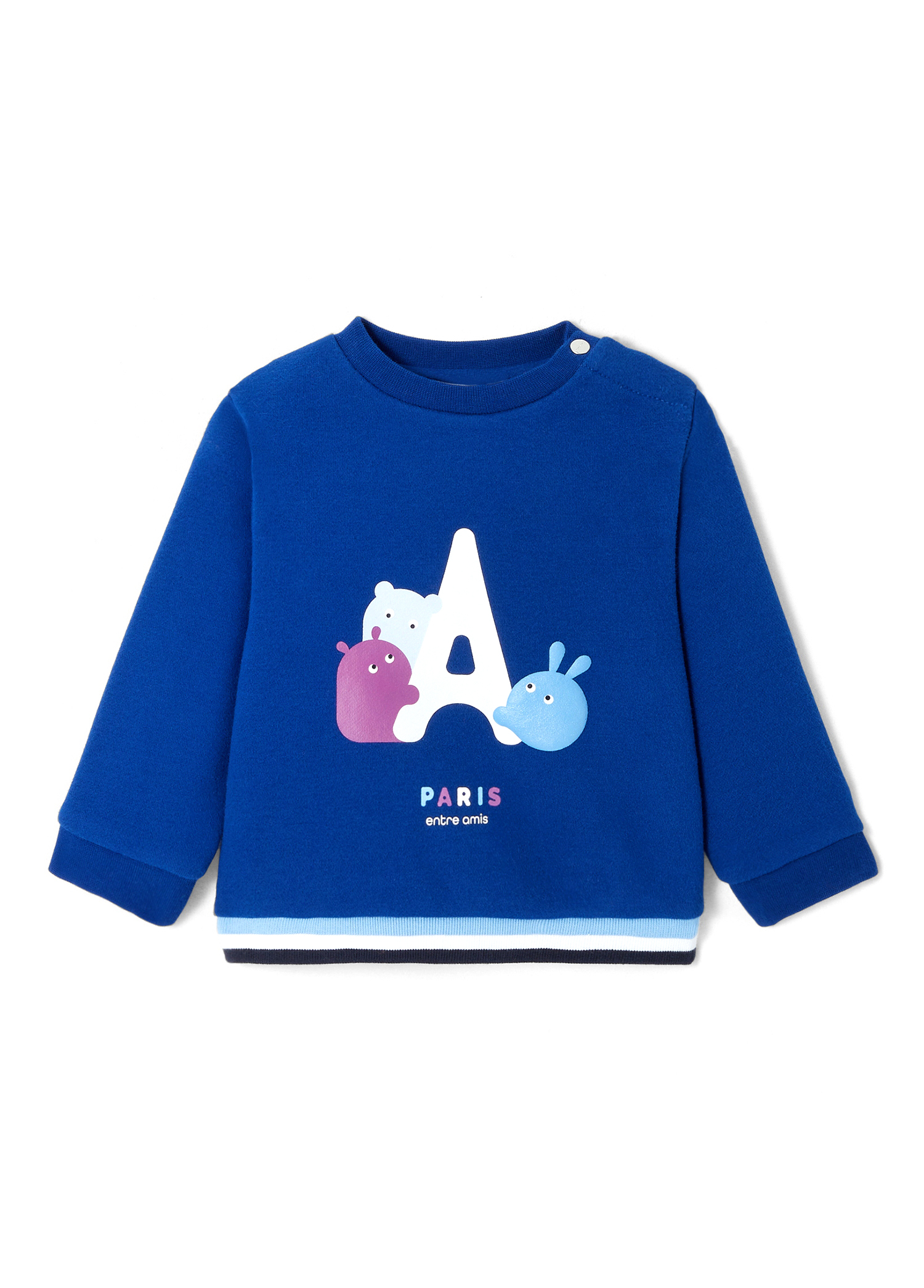 Desenli Erkek Bebek Polar Sweatshirt