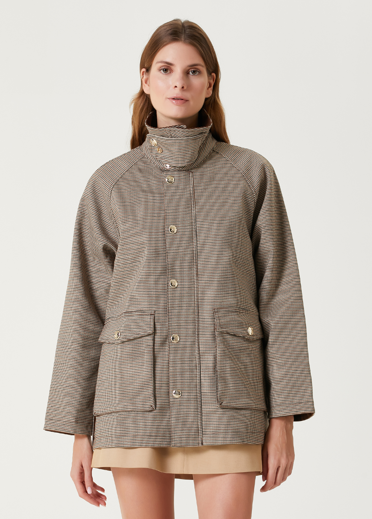 【SANDRO】Bastille Mock Neck Coat Sandro - Bastille Mock Neck Coat