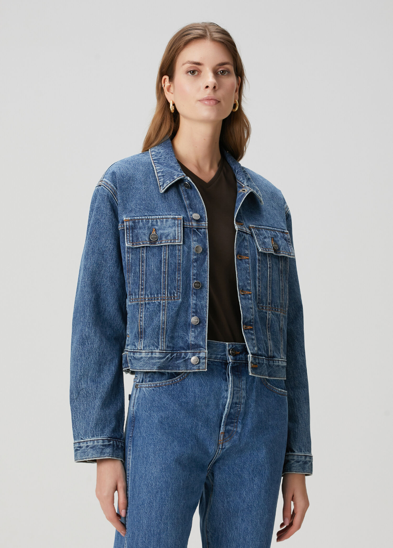 Saunder Mavi Denim Ceket