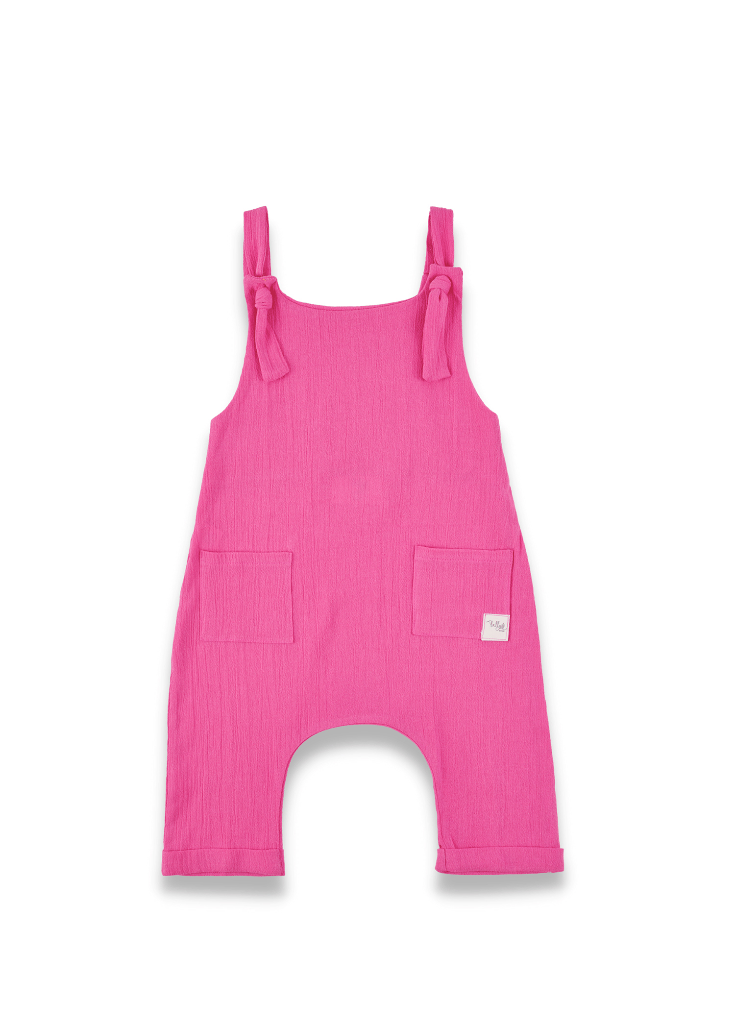 Pembe Tek Cepli Unisex Çocuk Tulum