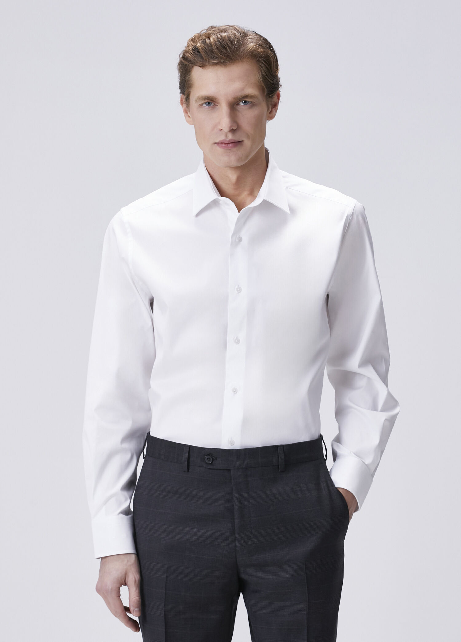 Slim Fit Beyaz Gömlek