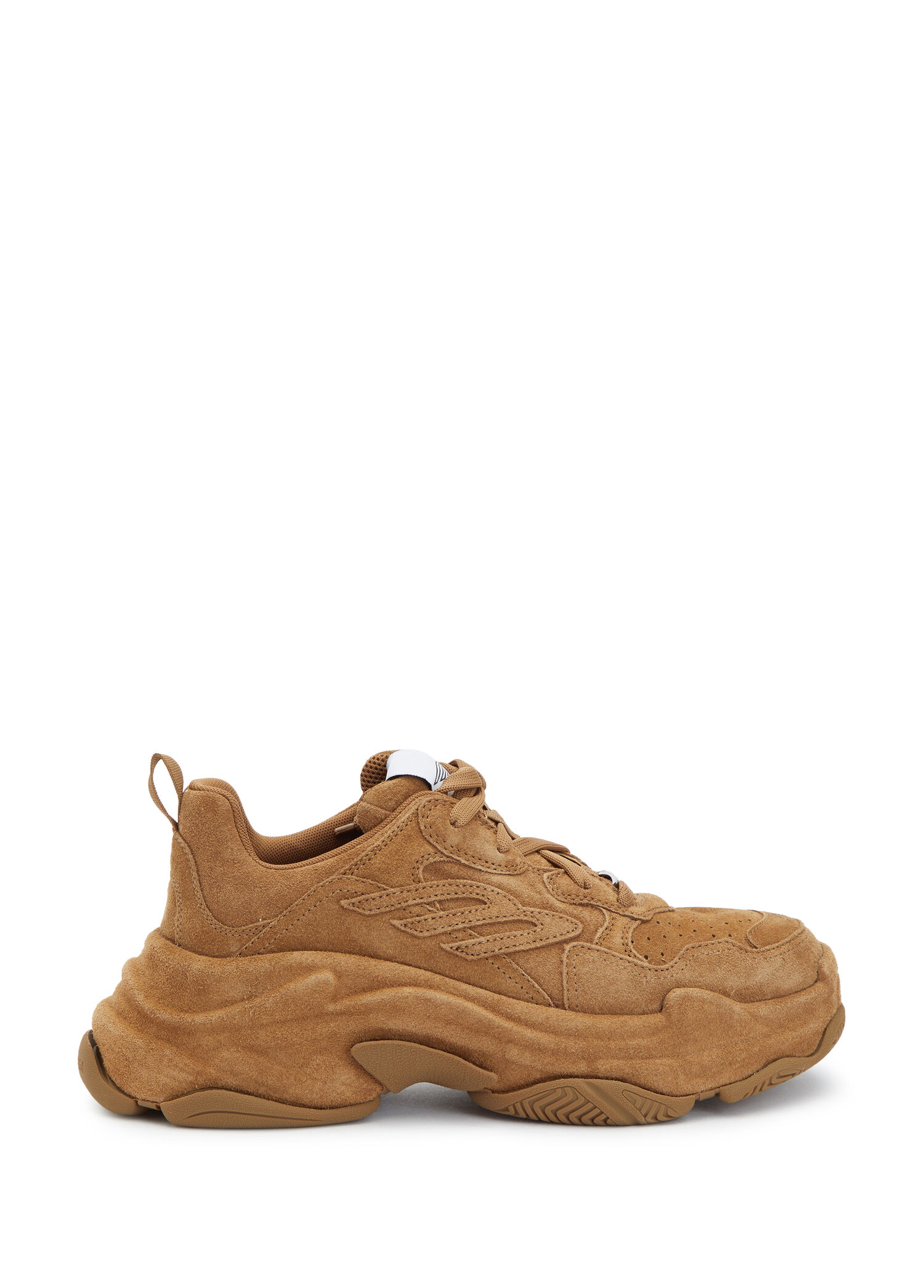 Triple S Sporty Kahverengi Kadın Süet Sneaker