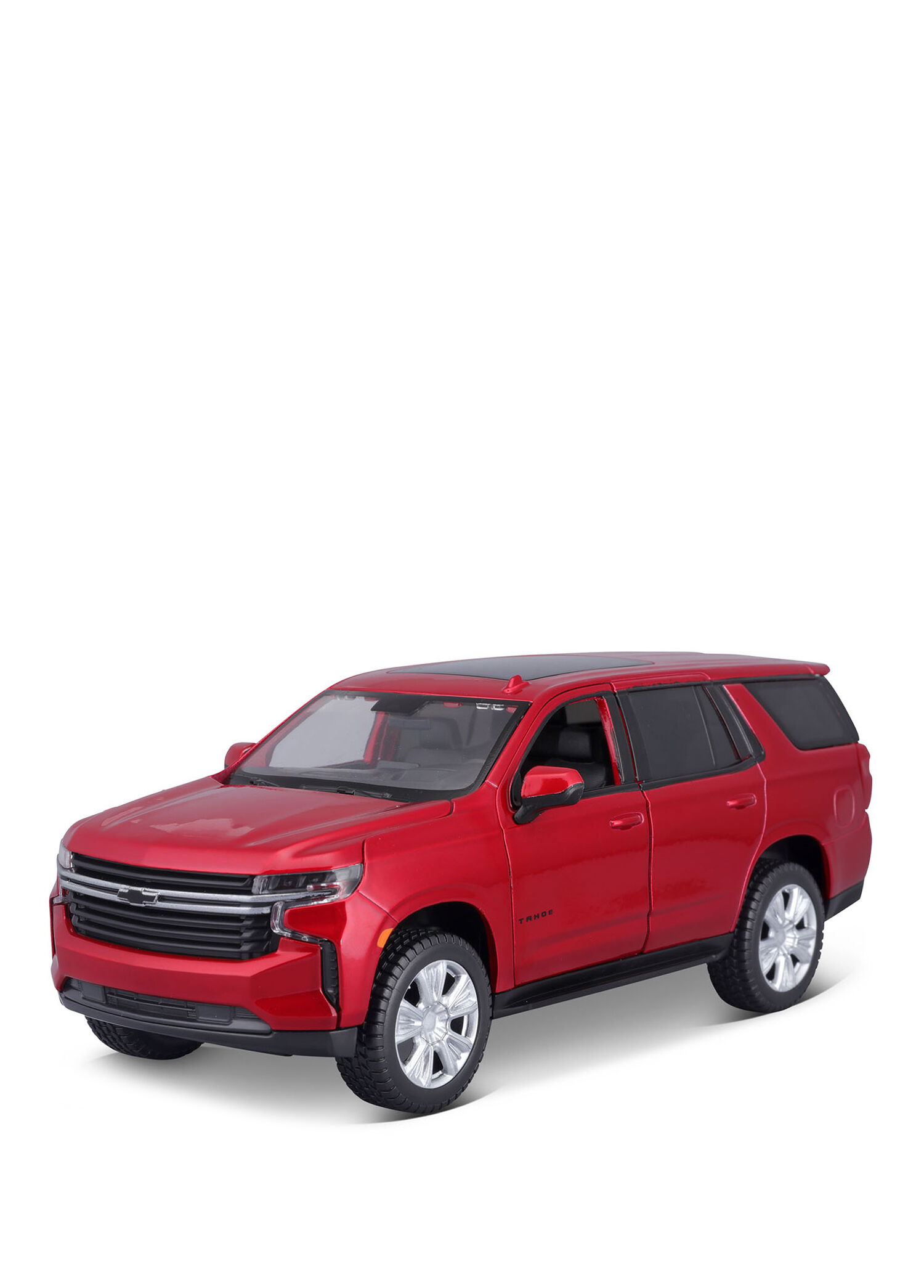 1:26 2021 Chevrolet Tahoe Metalik Kırmızı Model Araba