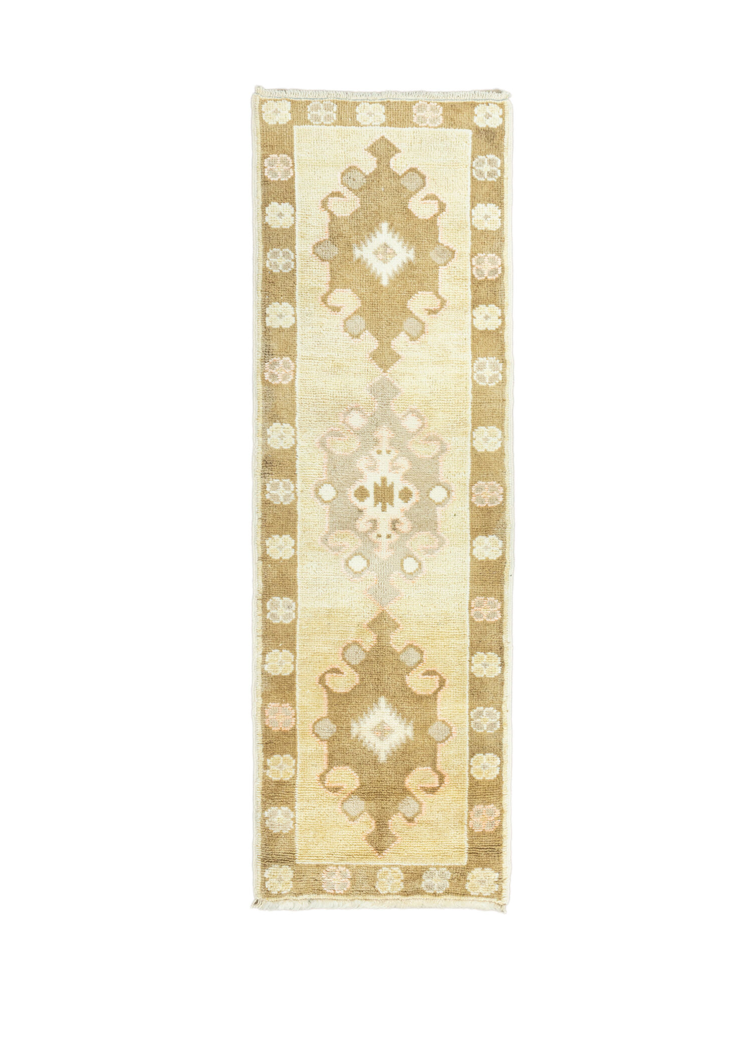 Simenit Natural Renkli Yün Yolluk 57 x 182 cm