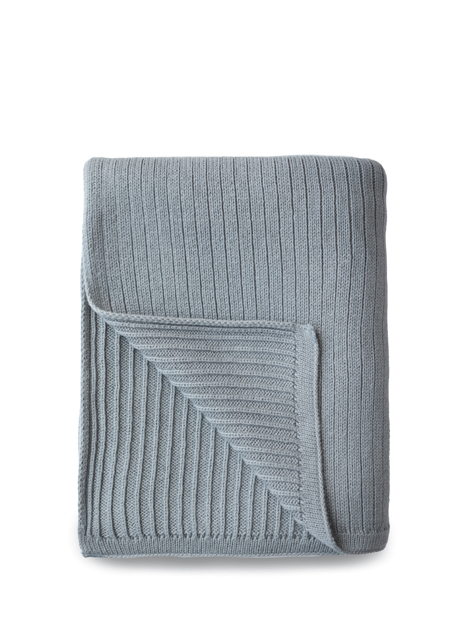 Ribbed Smoke Organik Pamuk Örme Bebek Battaniyesi