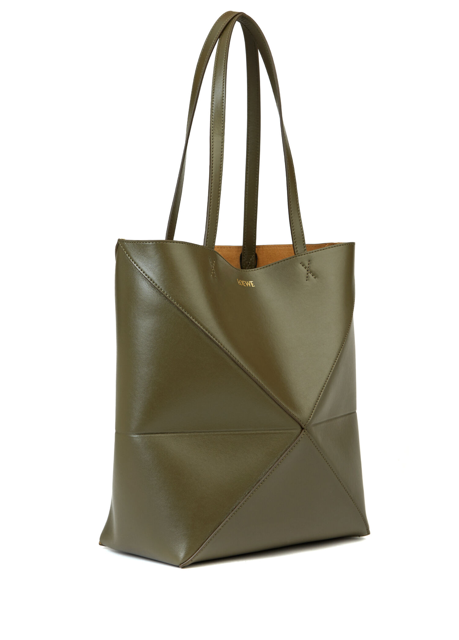 Loewe Haki Kadın Medium Puzzle Fold Haki Kadın Deri Çanta 1508926