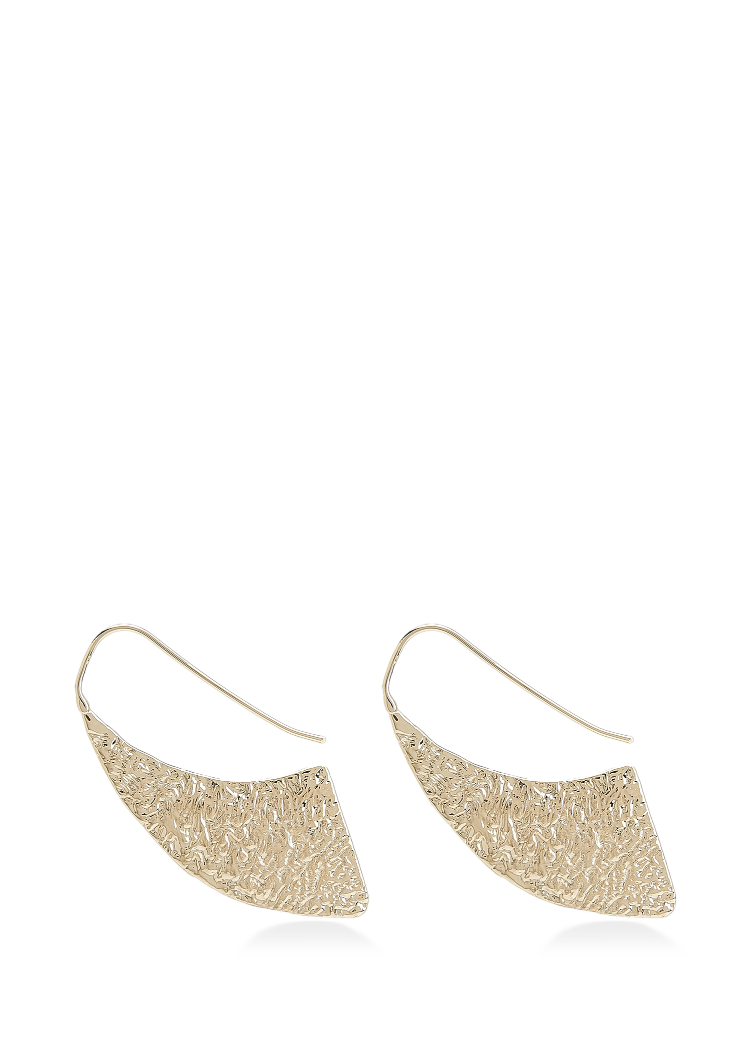 Gold Asimetrik Form Kadın Küpe_2