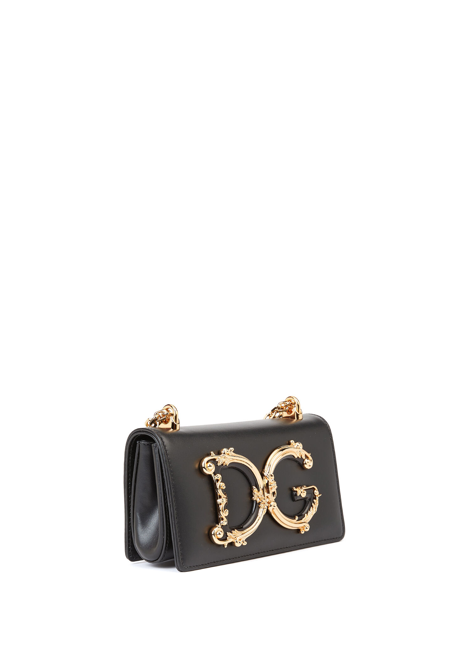 Dolce&Gabbana Siyah Kadın Dg Girls Siyah Kadın Deri Çapraz Çanta
