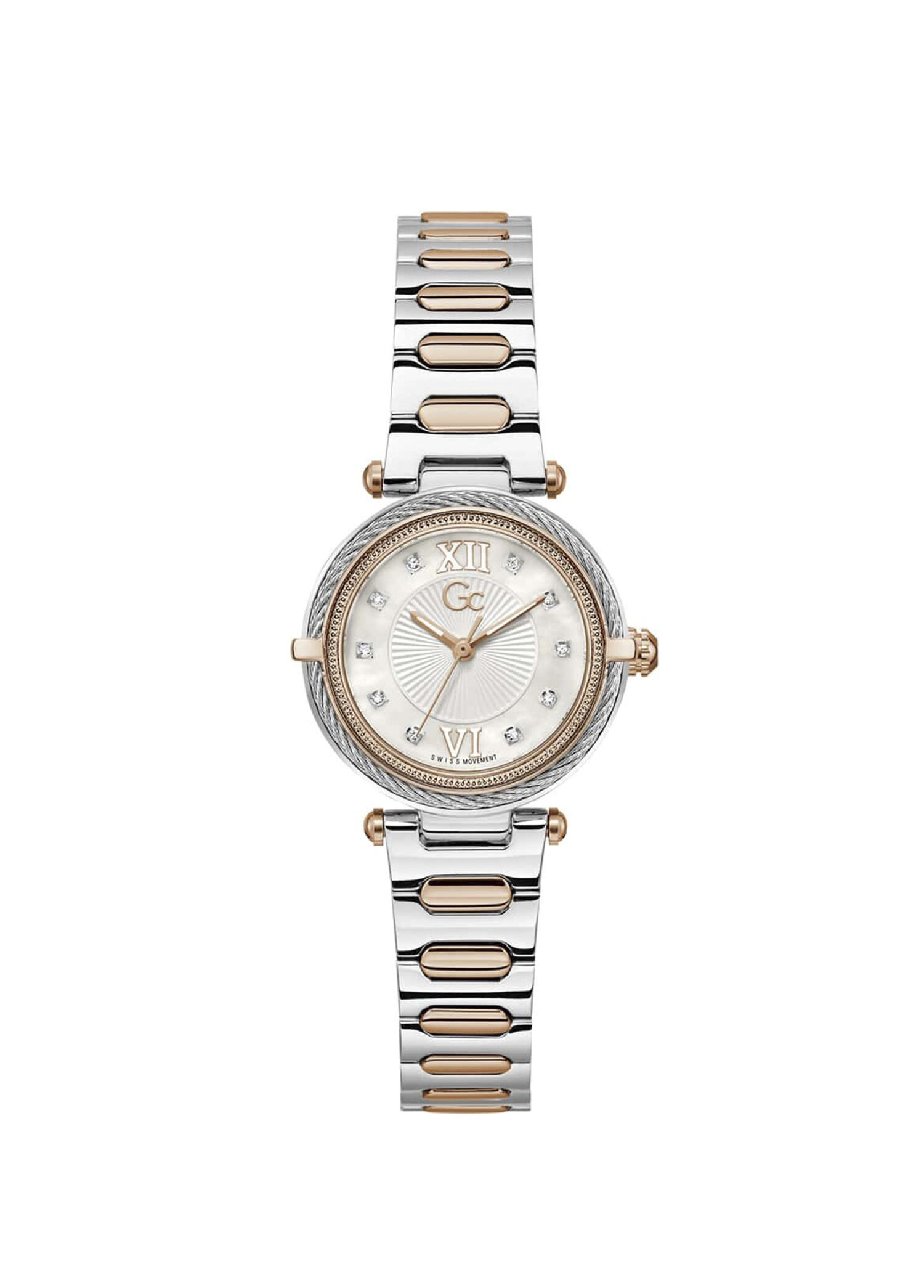 GCZ57001L1 Vogue Cable Mini Metalik Gri Rose Gold Çelik Kadın Kol Saati