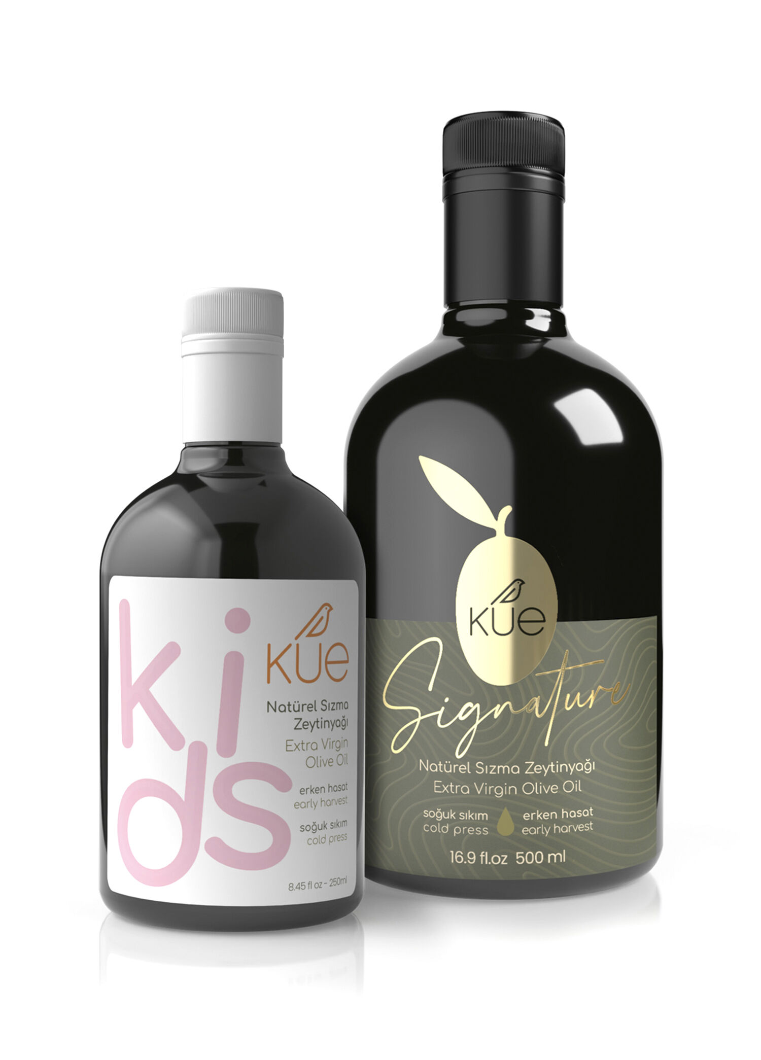 Signature ve Kids Serileri Erken Hasat Soğuk Sıkım Natürel Sızma Zeytinyağı