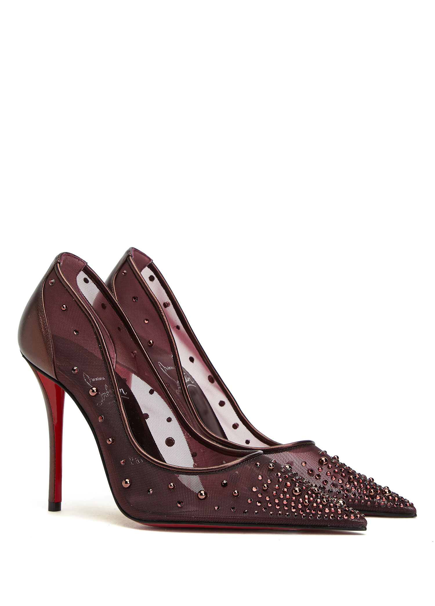 Christian Louboutin Bordo Kadın Miss Z Bordo Gece Ayakkabısı