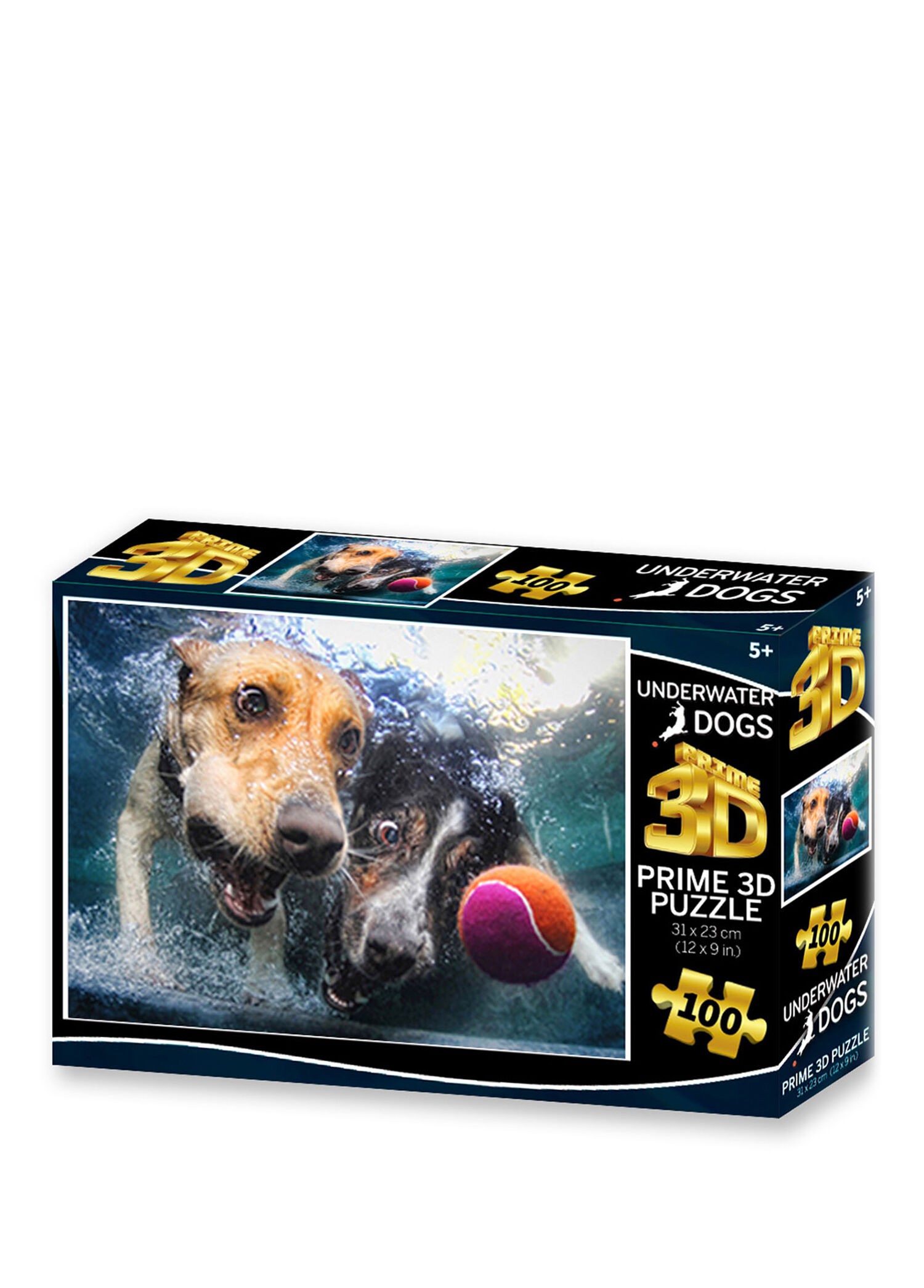 Su Altında Köpekler 100 Parça 3D Puzzle