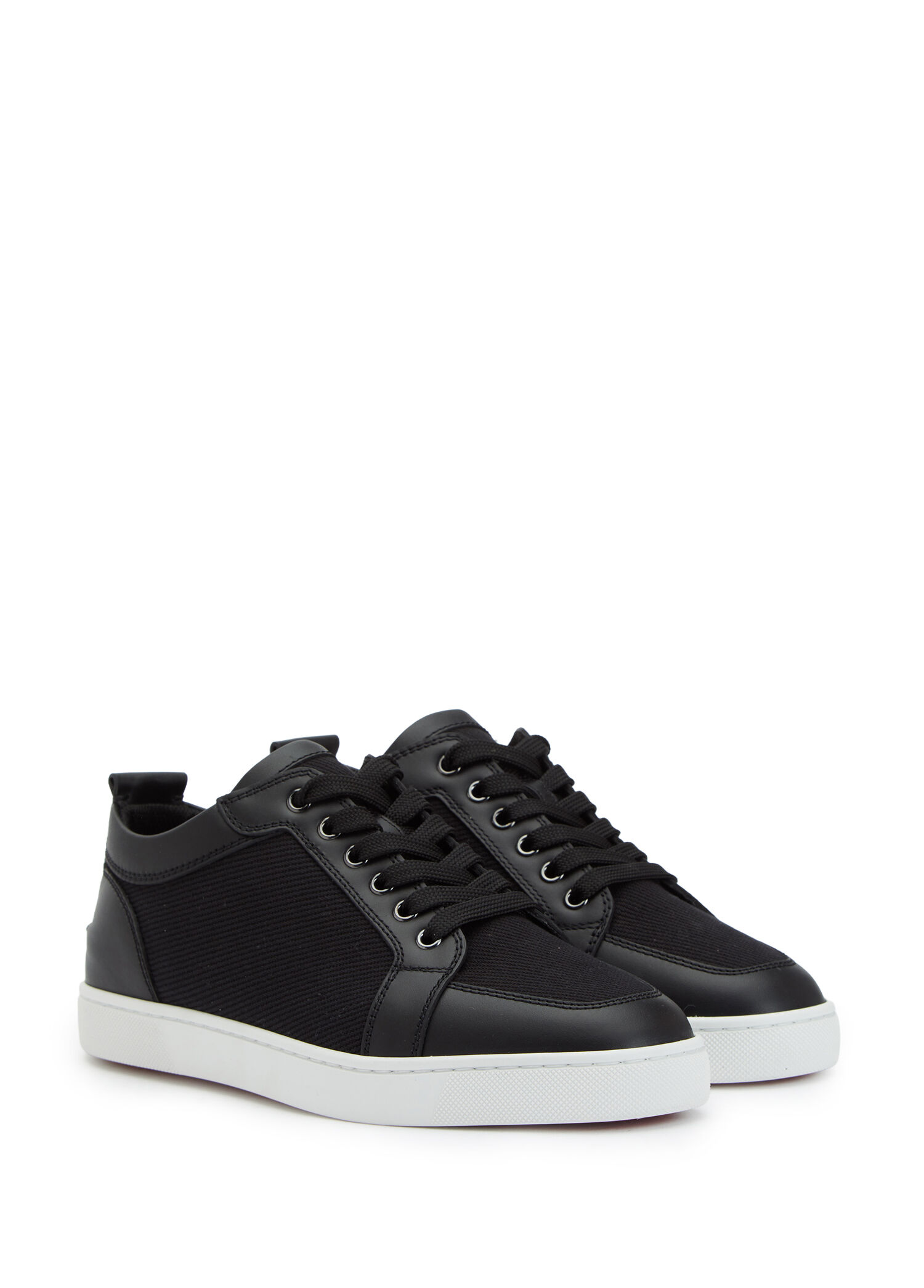 Christian Louboutin Siyah Erkek Rantulow Siyah Erkek Deri Sneaker