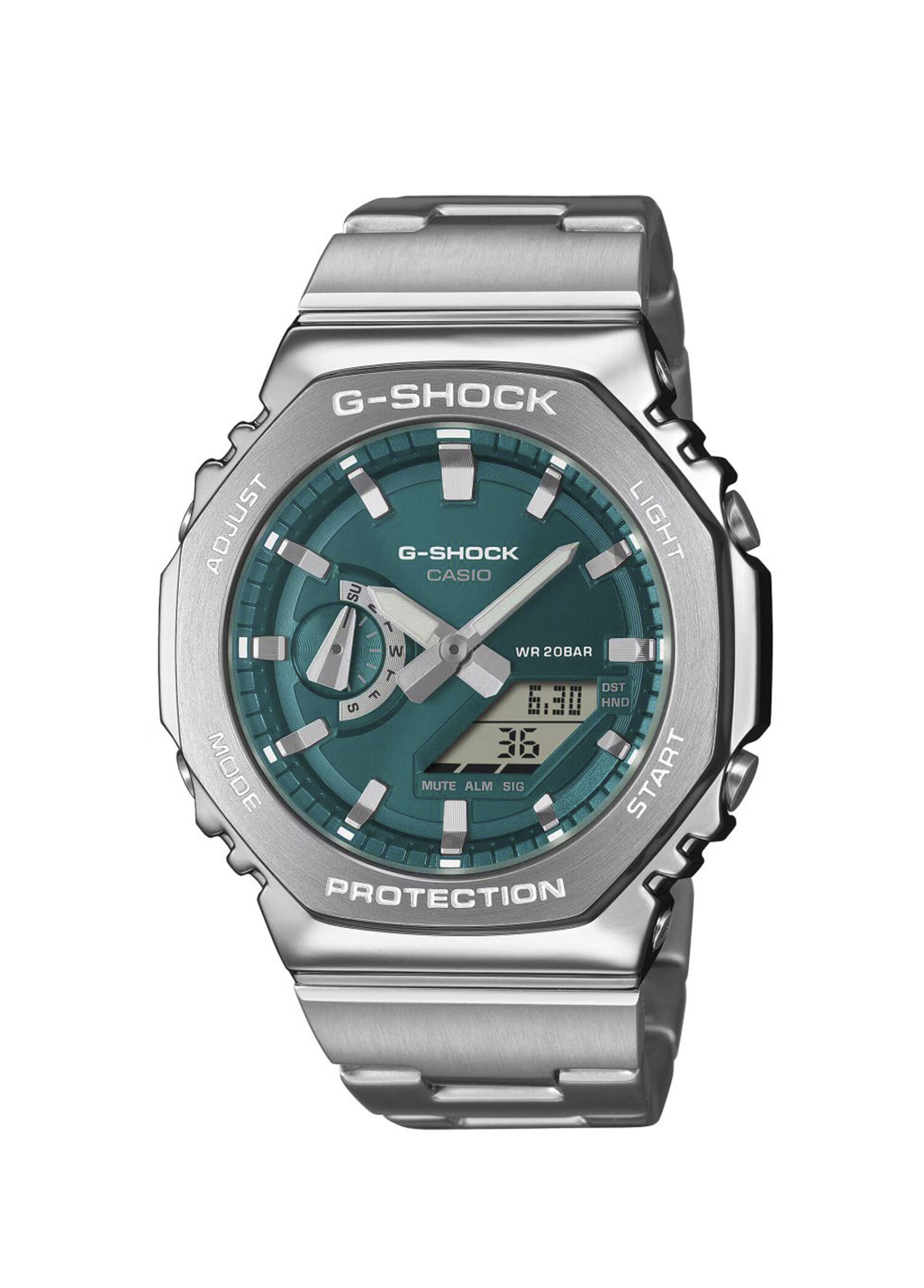 GM-2110D-3A1DR G-Steel Gri Çelik Erkek Kol Saati