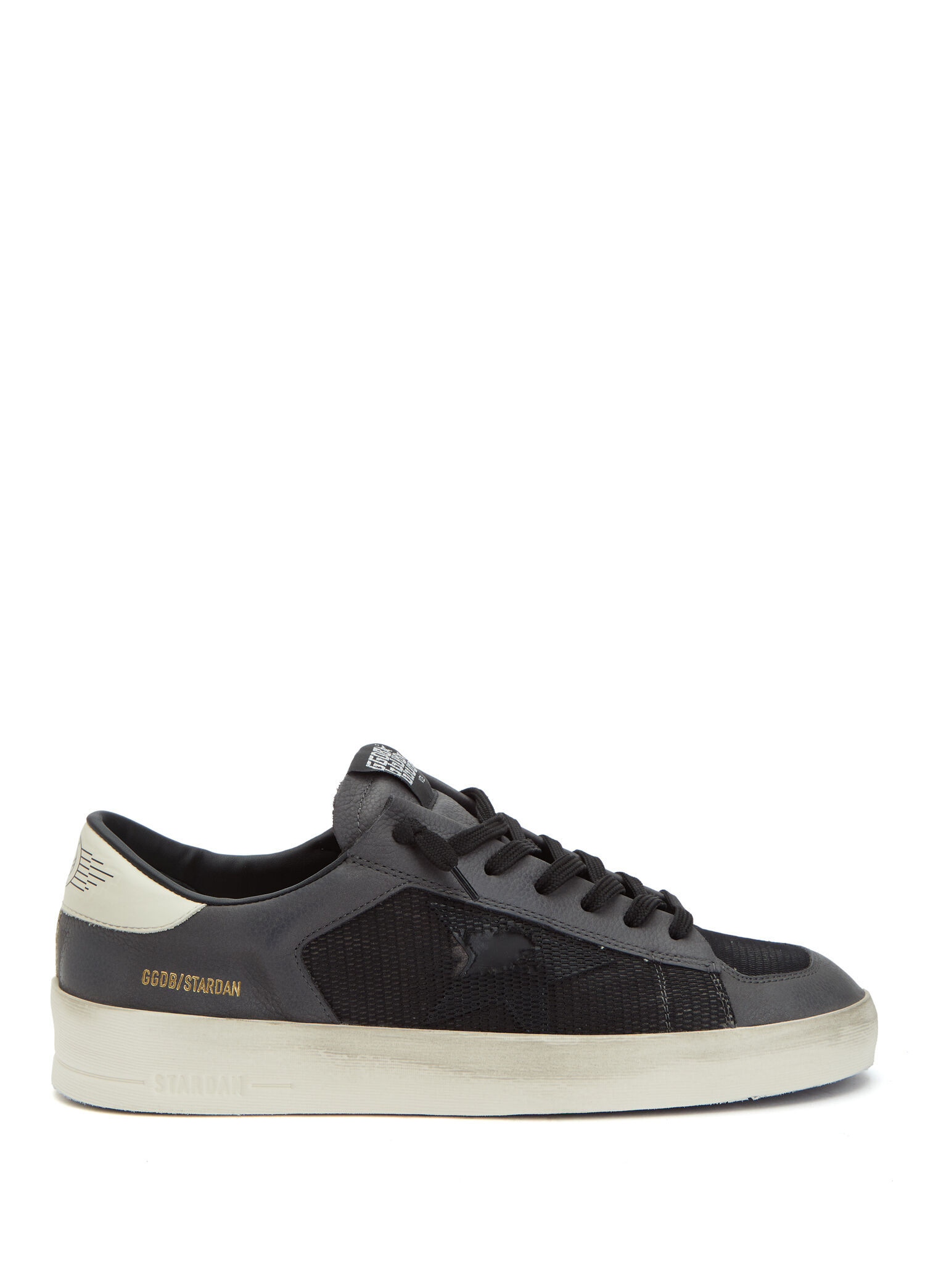 Stardan Siyah Gri Erkek Deri Sneaker