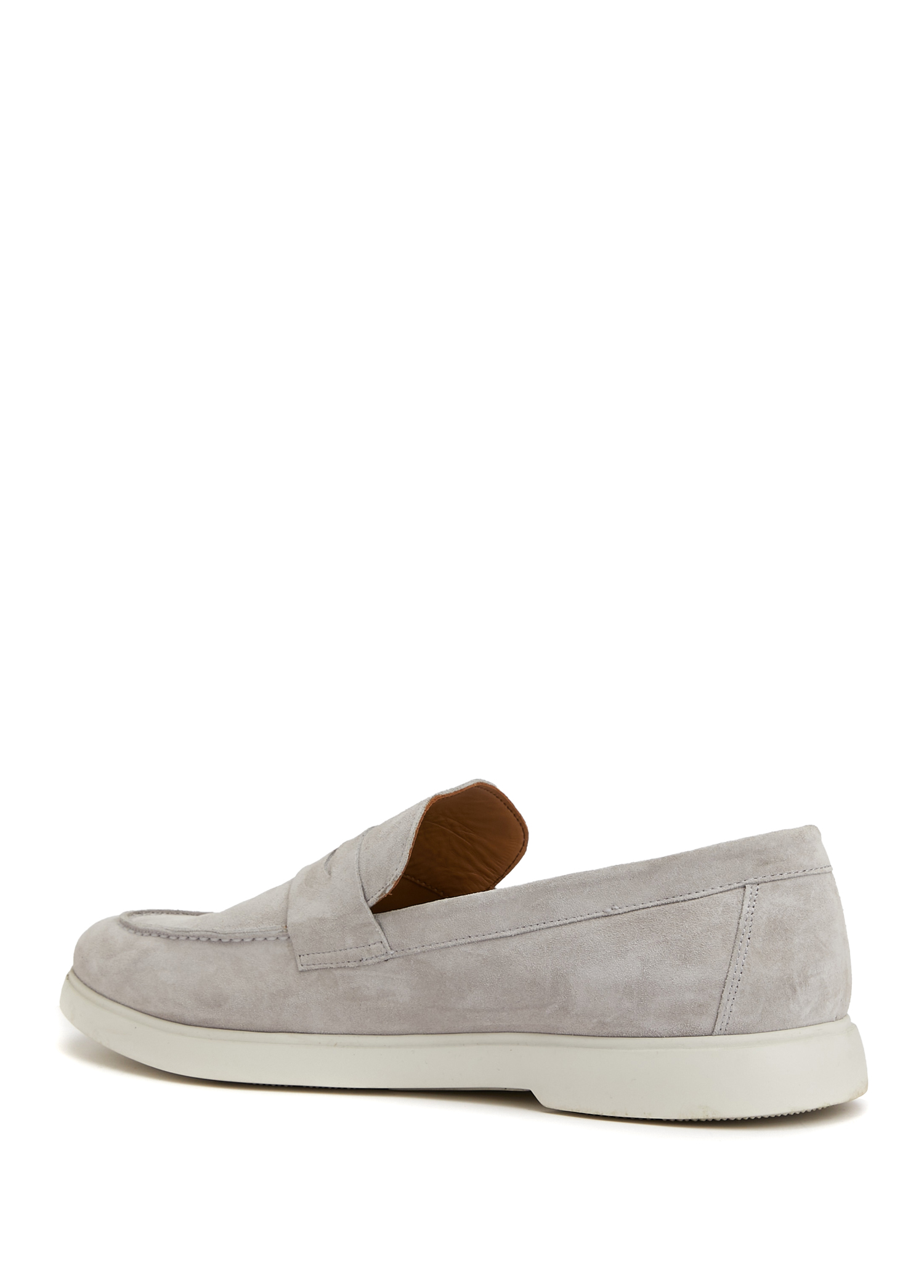 Gri Erkek Süet Loafer_7