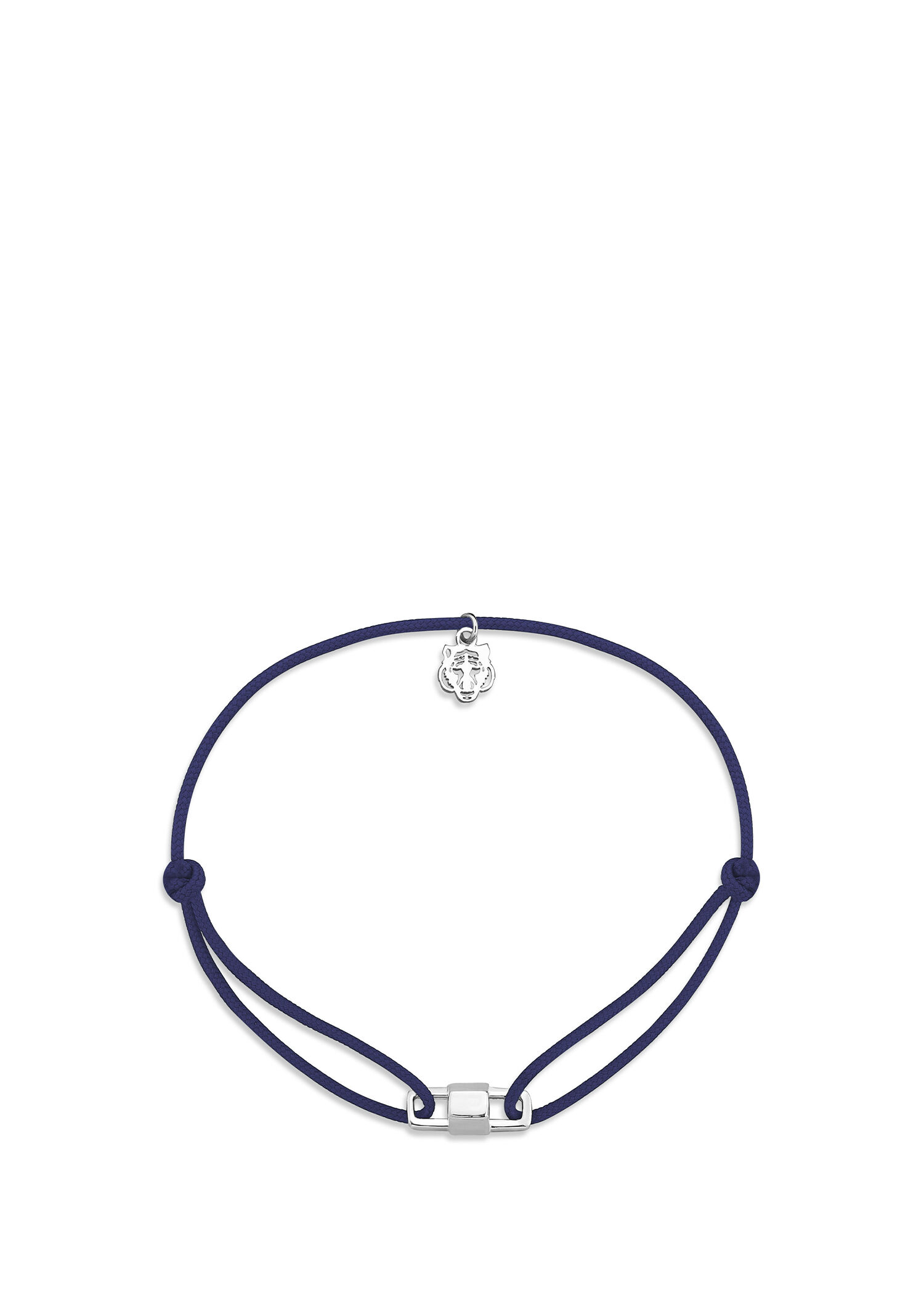 Capsule Lacivert İp 925 Ayar Gümüş Unisex Bileklik