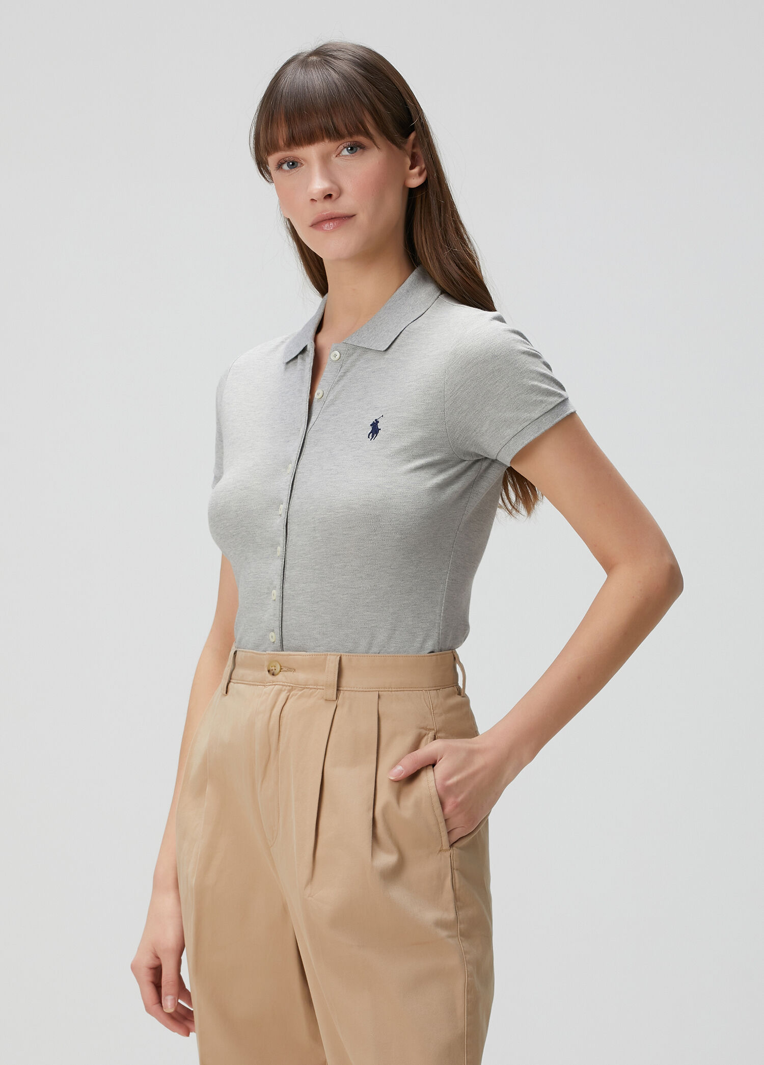 Gri Polo T-shirt