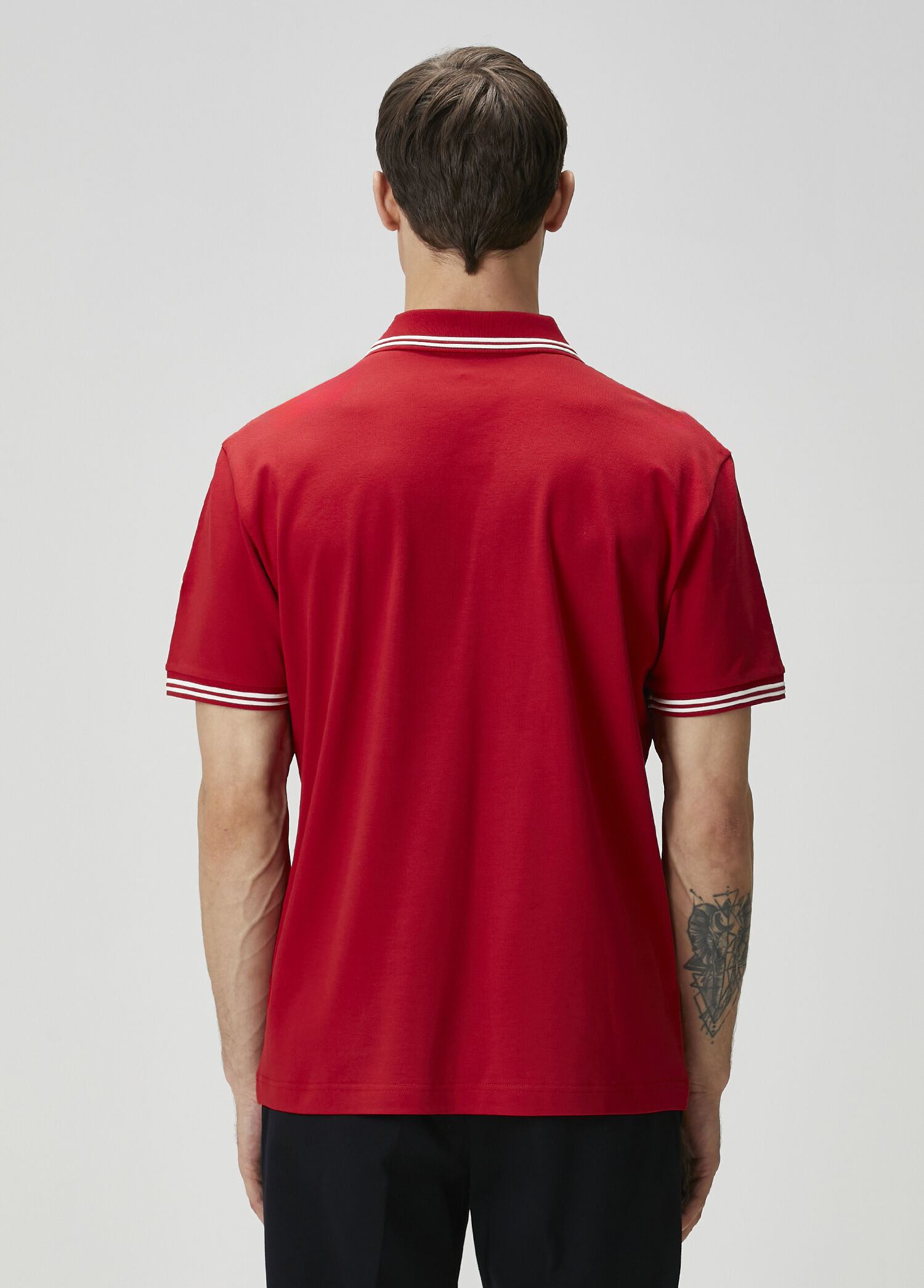 Moncler - Kırmızı Polo T-shirt - Kırmızı