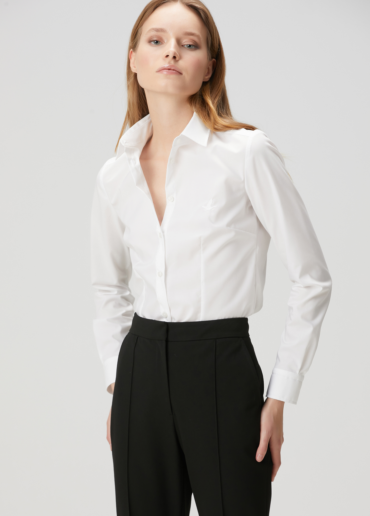 Beyaz Slim Fit Gömlek_3