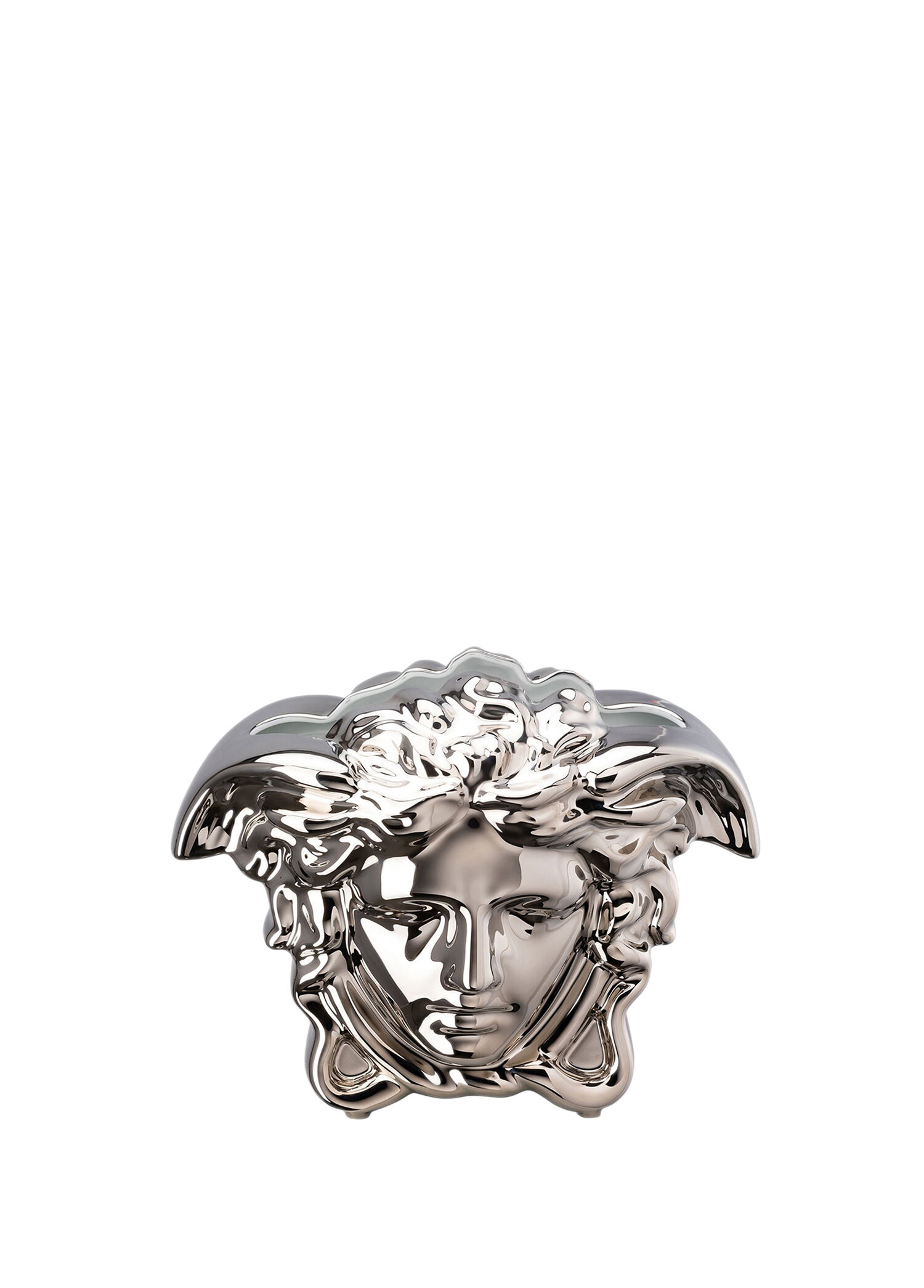 Medusa Grande Platin Porselen Vazo