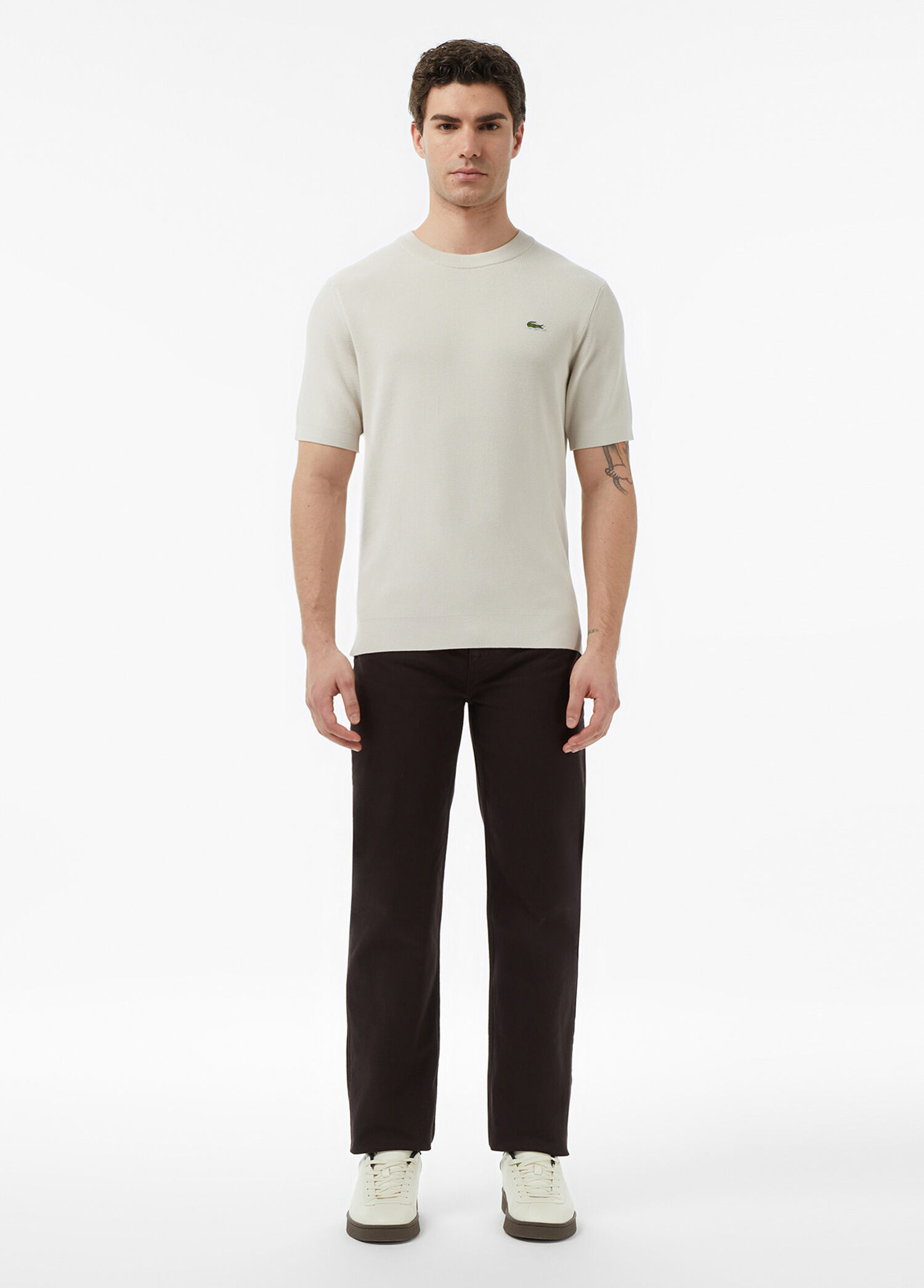 Koyu Kahverengi Straight Fit Erkek Jean Pantolon