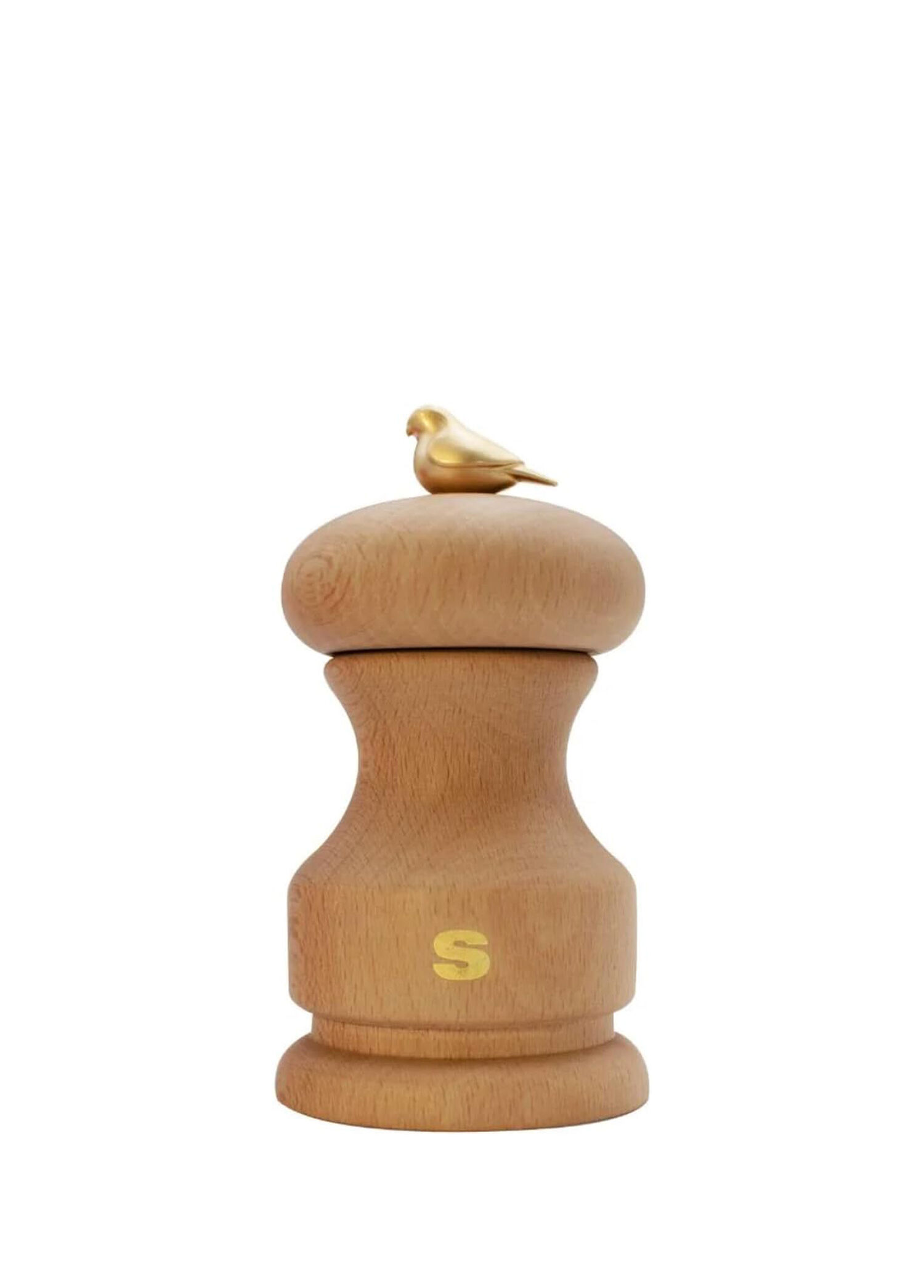 Bird Natural Beechwood Ahşap Tuz Değirmeni