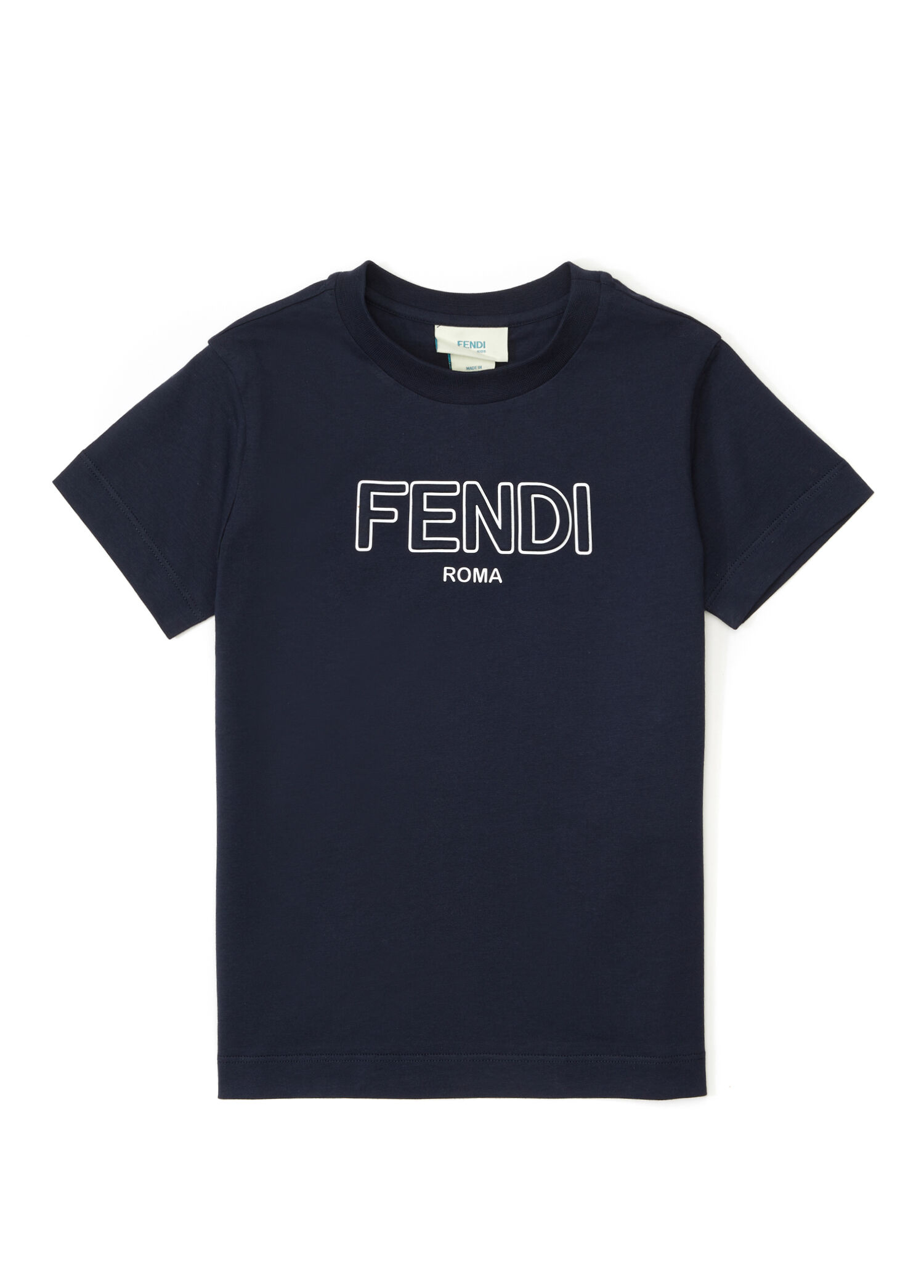 Fendi - Lacivert Erkek Çocuk T-shirt - Koyu Mavi