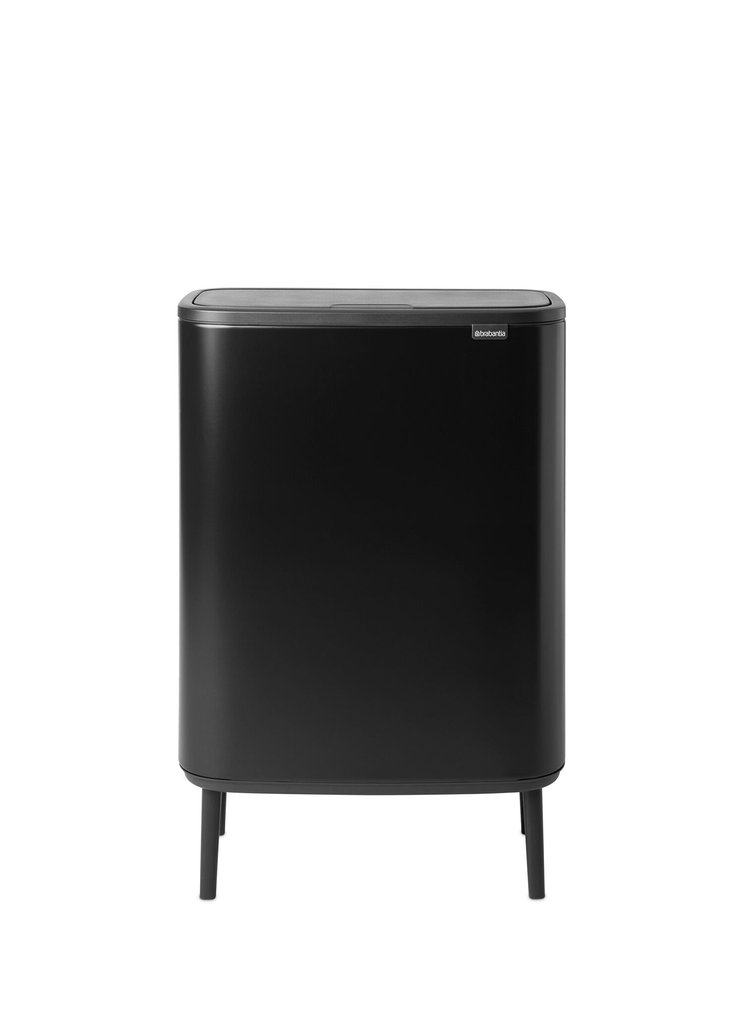 Bo Matt Black Hi Çelik Dokunmati̇k Mutfak Çöp Kovası 60 Lt