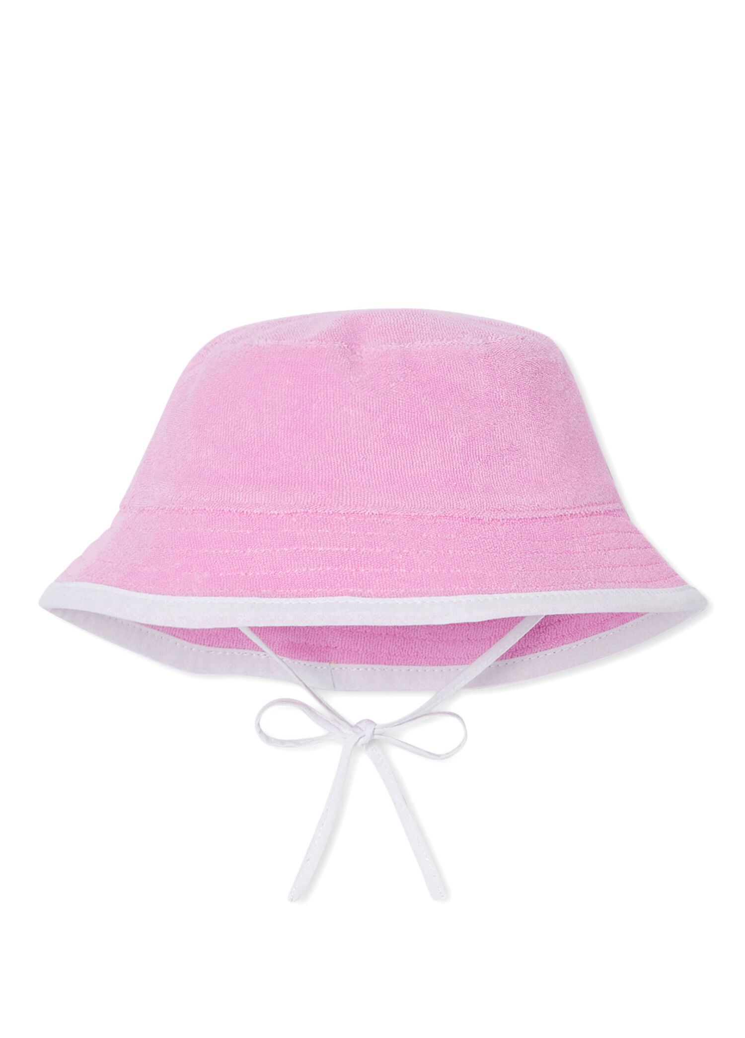 Pembe Havlu Kumaş Kız Bebek Şapka