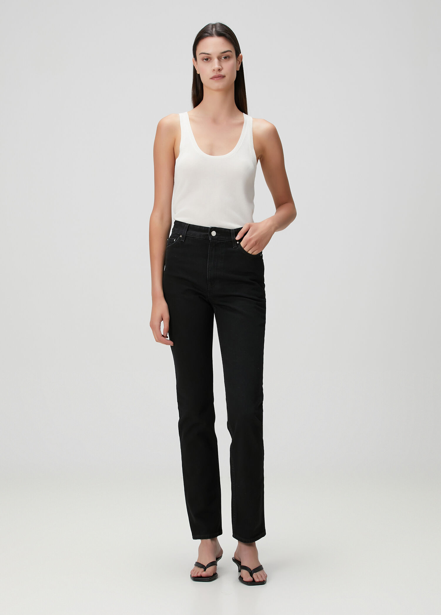 Siyah Slim Fit Jean Pantolon