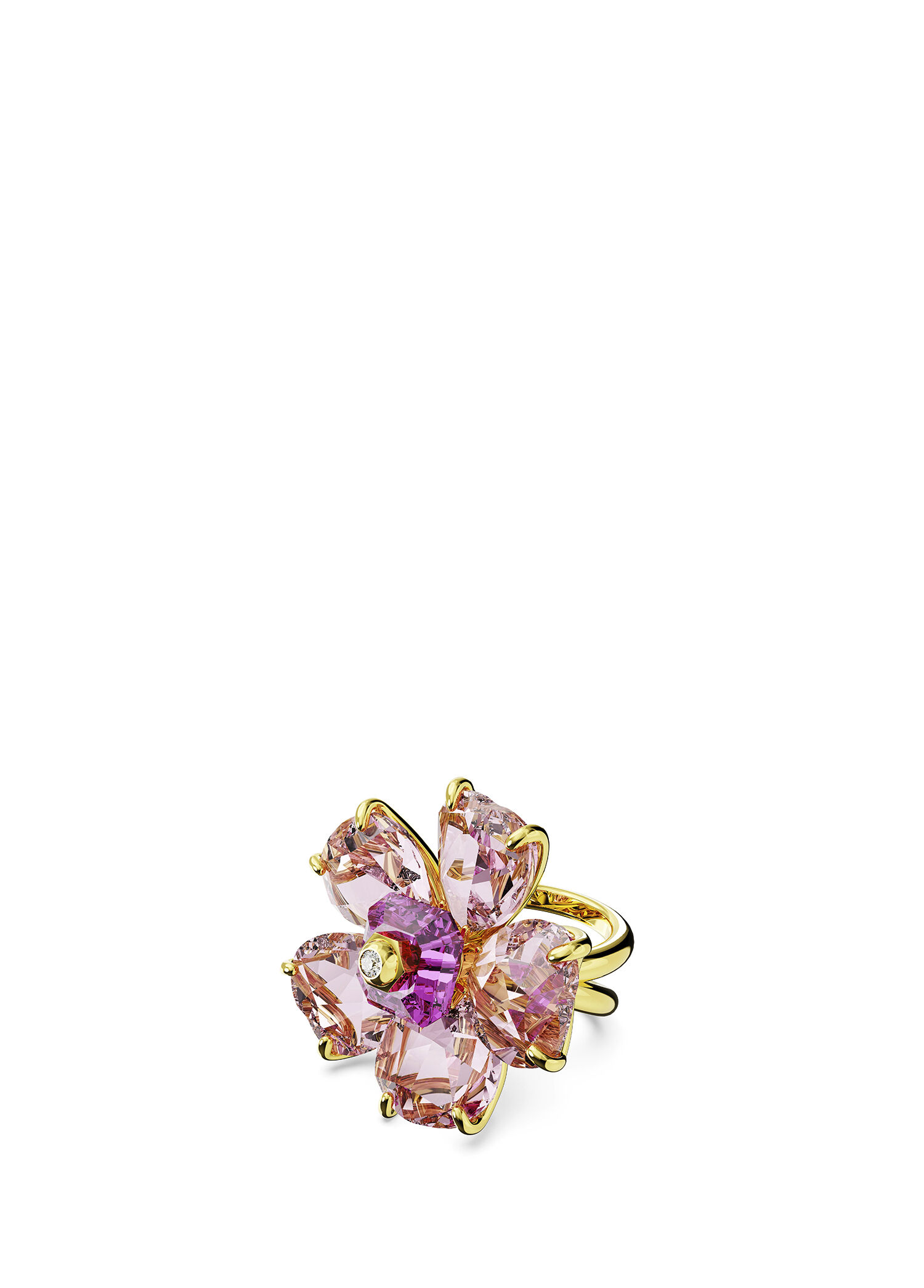 Florere Ring Double Shank Pink Gos Kadın Yüzük