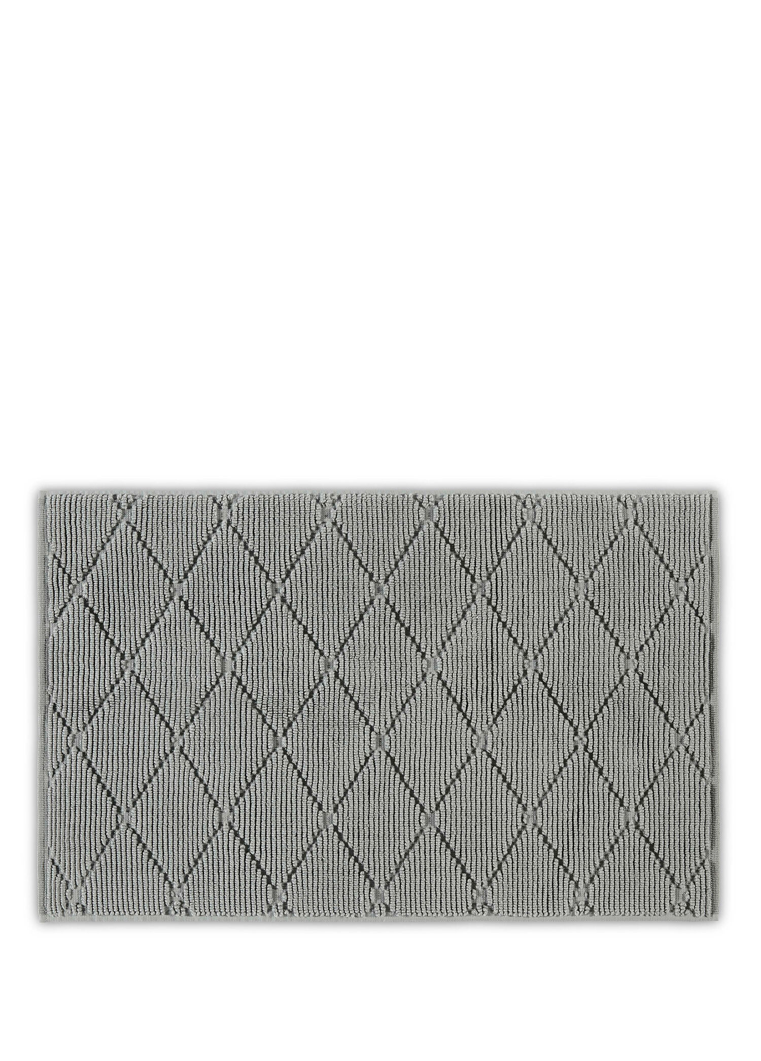 Diamonda Dark Gray Pamuk Banyo Paspası 60 x 90 cm