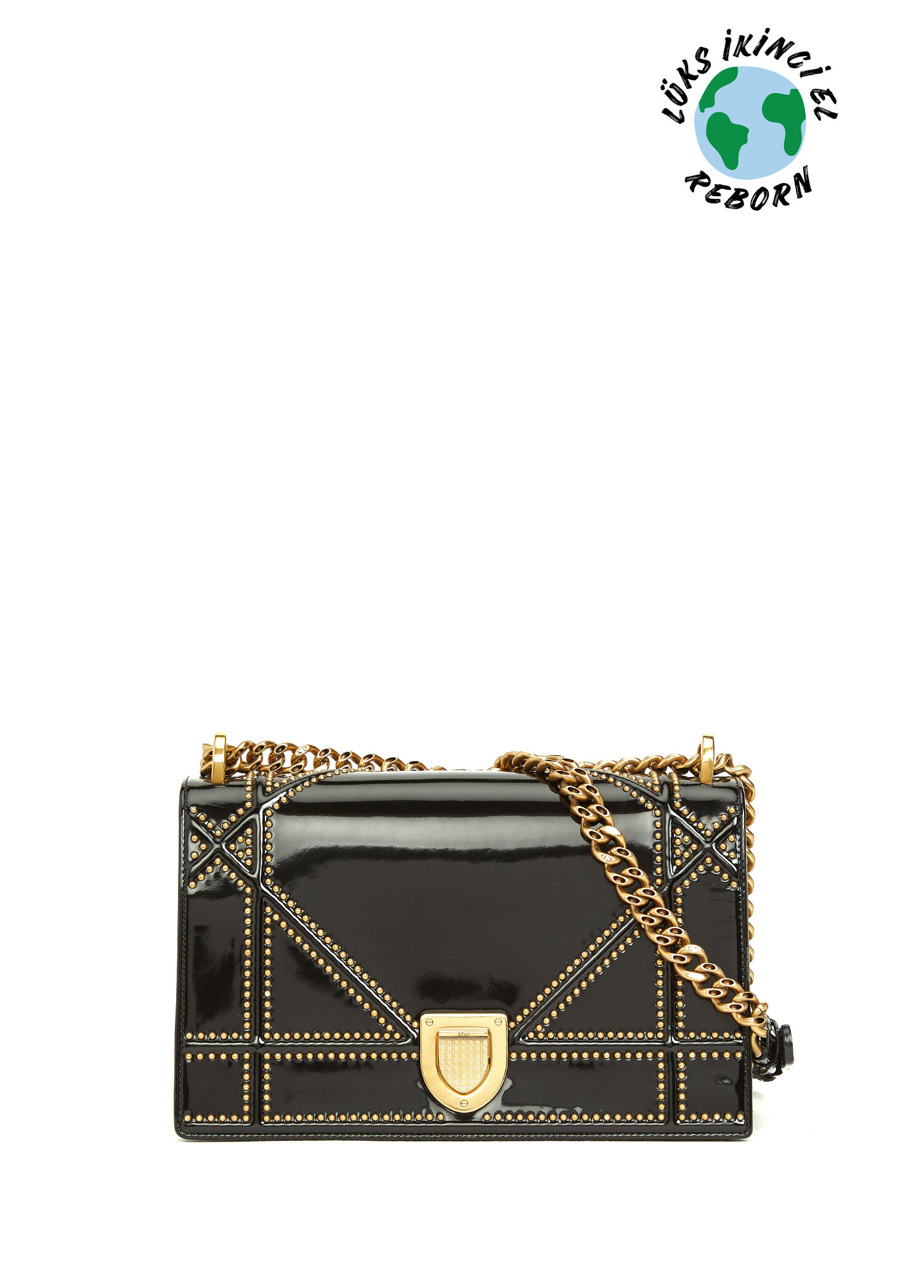 Christian Dior Studded Diorama Çanta