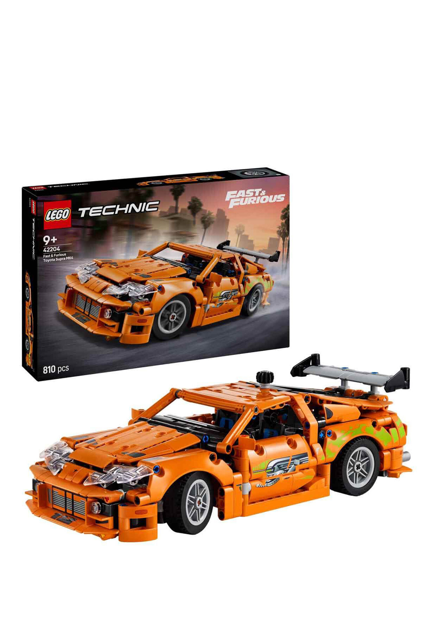 Technic Fast and Furious Toyota Supra MK4 810 Parça 9+ Yaş Yapı Oyuncağı 42204