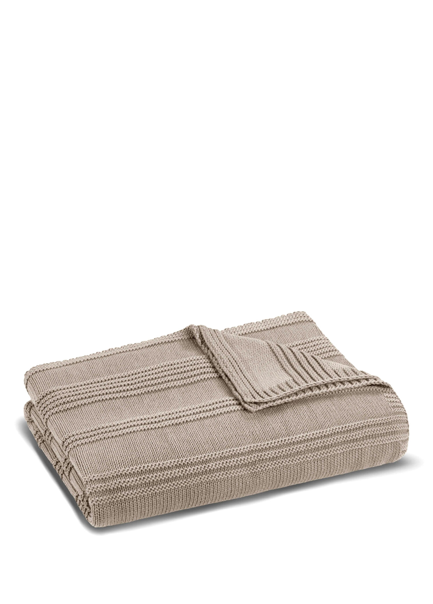 Molly Warm Gray Pamuklu Battaniye 130 x 170 cm