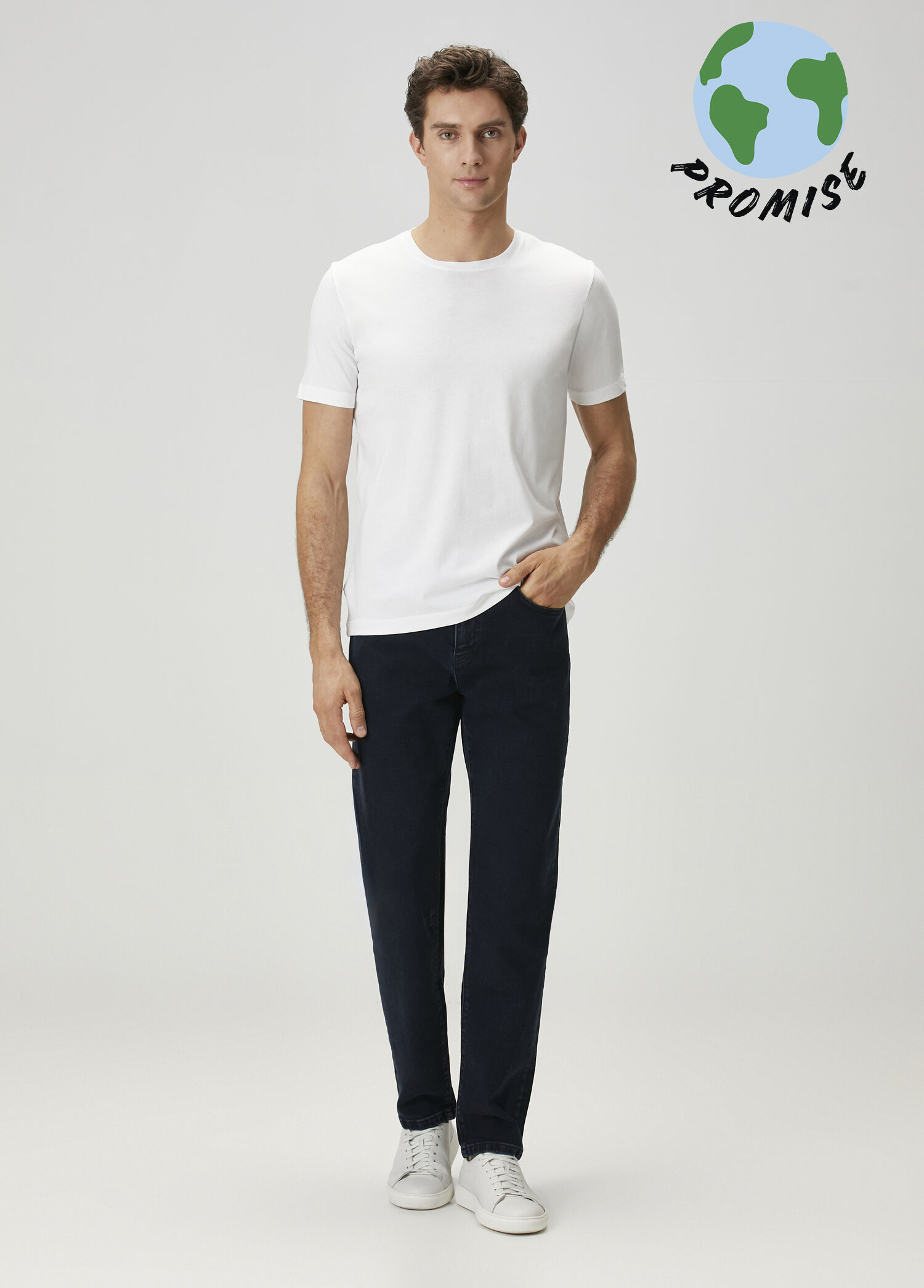 Slim Fit Lacivert Jean Pantolon