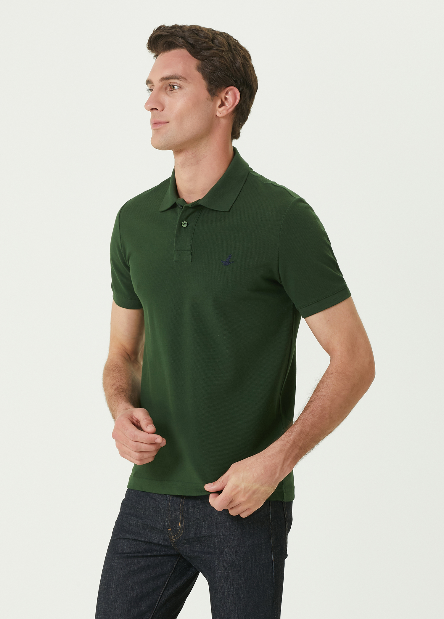 Comfort Fit Yeşil Polo Yaka T-shirt_2