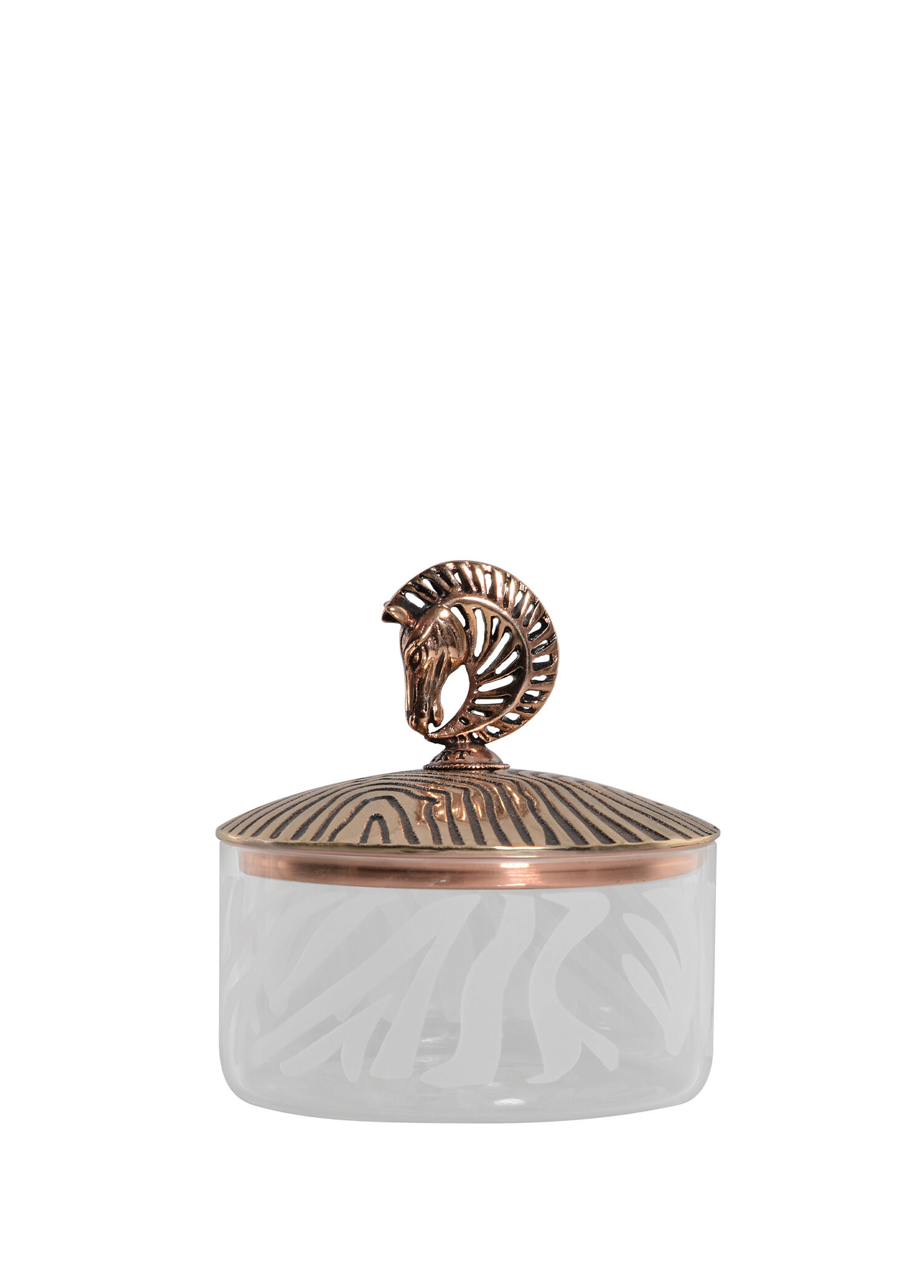 Zebra Desenli Cam Şekerlik