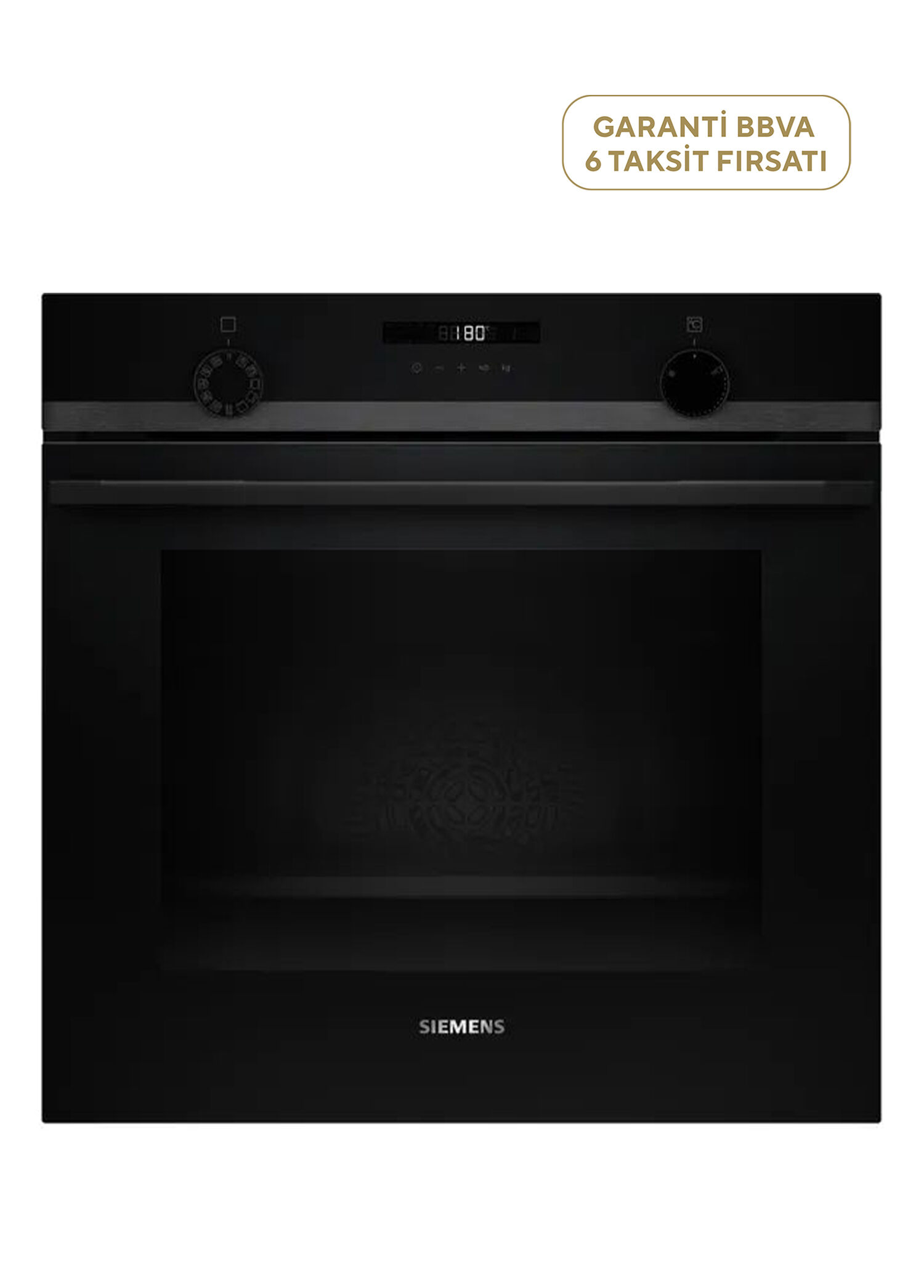 HU736AEG0T iQ300 DarkSteel Line Buhar Destekli Ankastre Fırın 60 x 60 cm